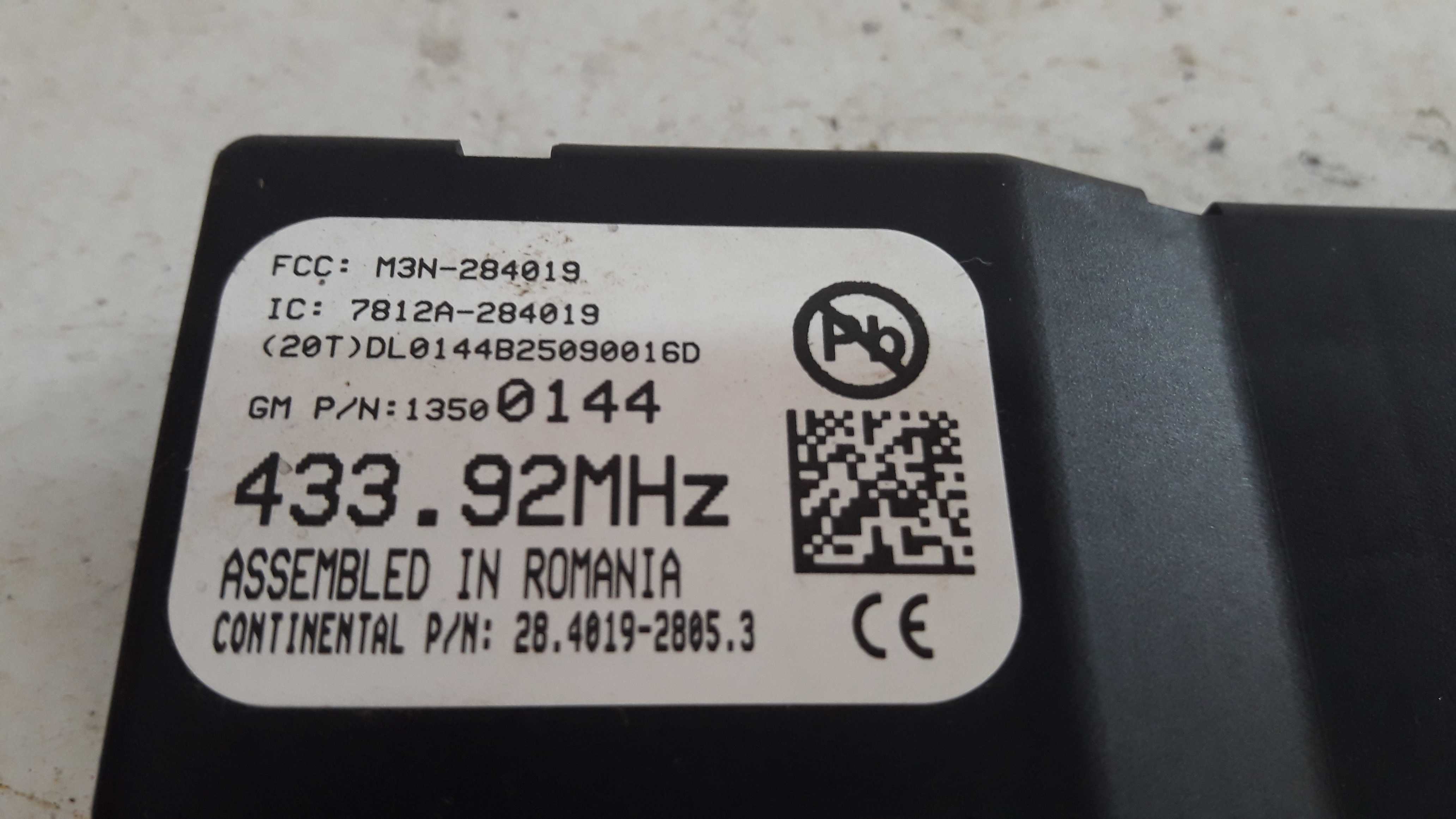 Módulo Alarme Onix Prisma Cobalt Sonic 12 A 16 7812a284019 5