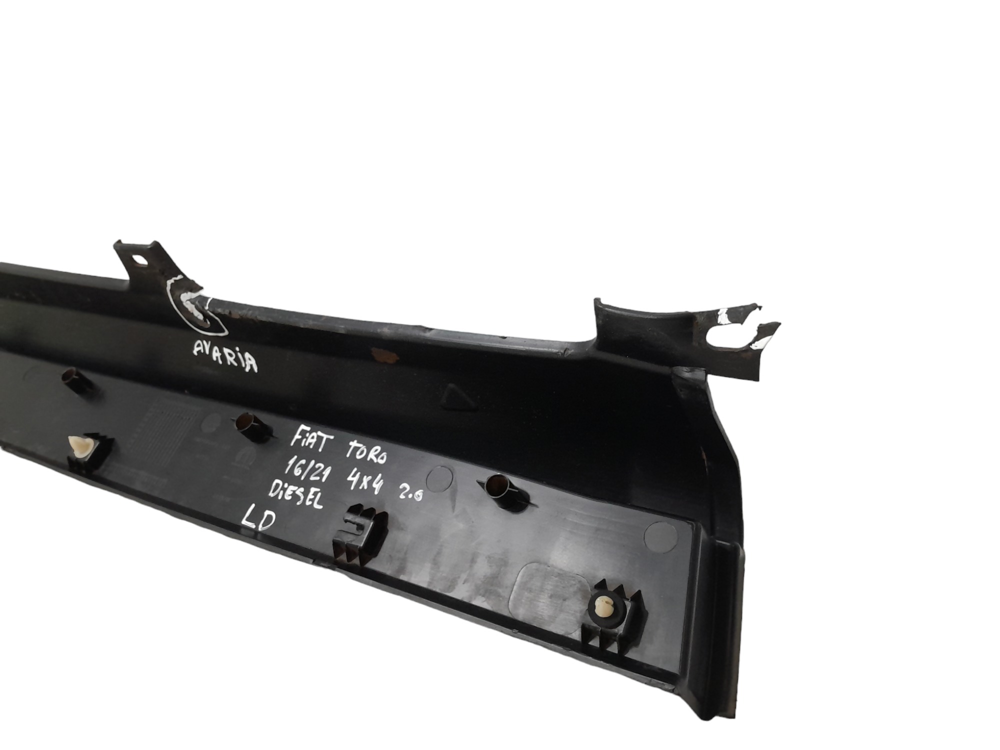 Spolier Soleira Lateral Direita Fiat Toro 4×4 2016 A 2020 Peeto 4