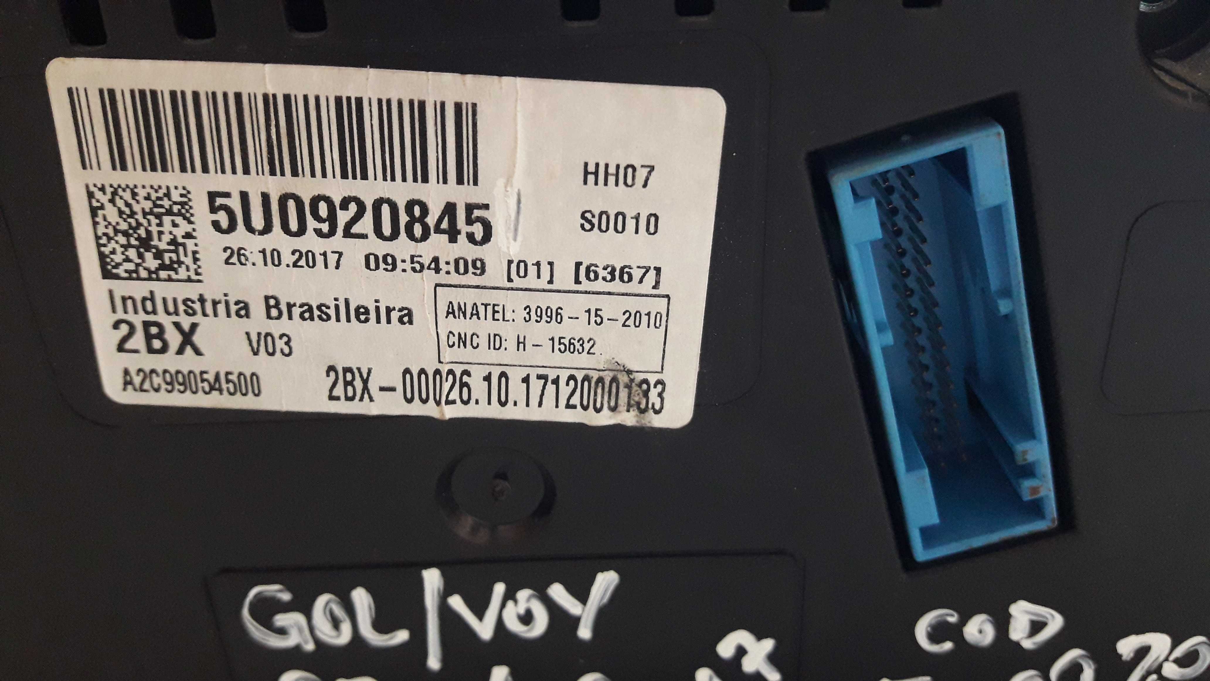 Painel Velocimetro Conta Giros Gol Voyage 1.0 3cc 2017  Preto 4
