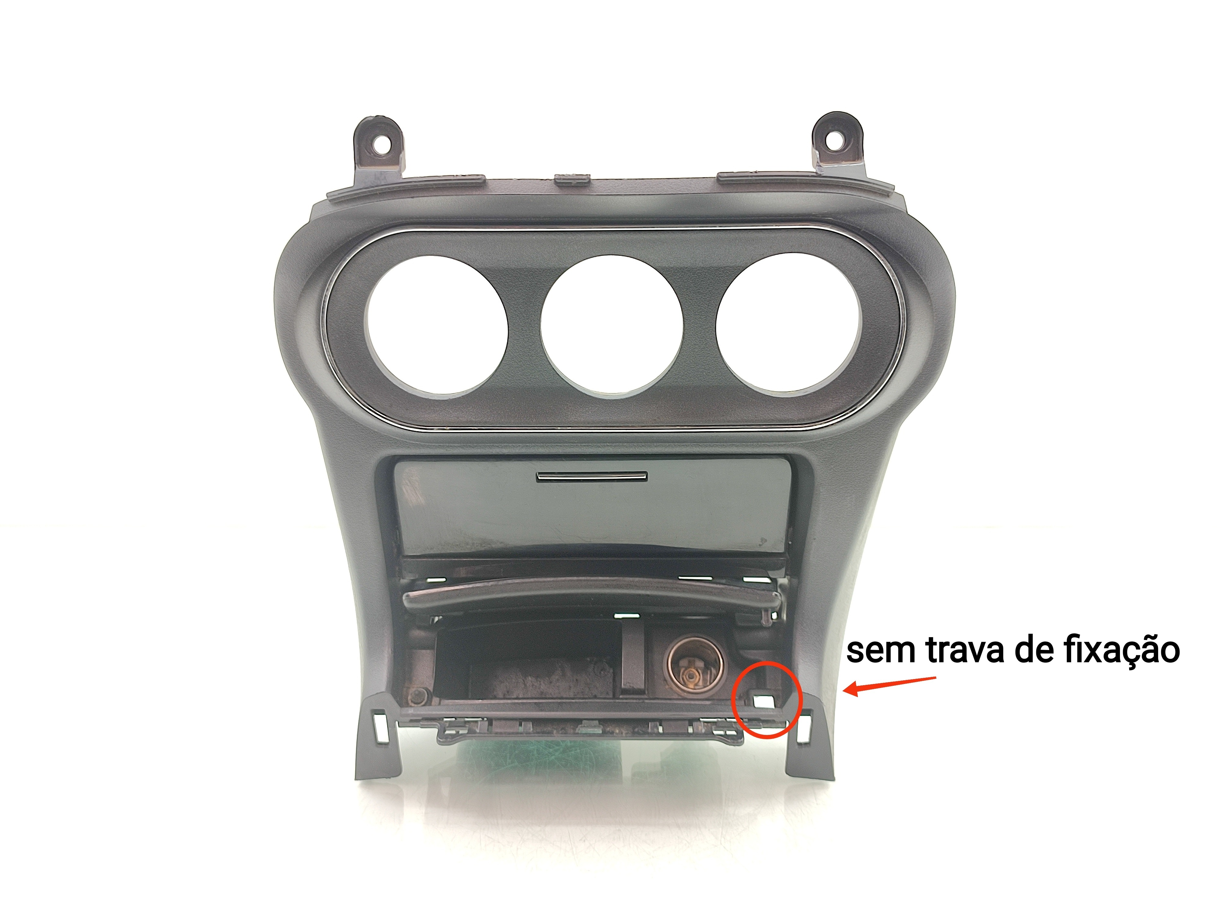 Moldura Painel Central Porta Objetos Mitsubishi Lancer 2014 1