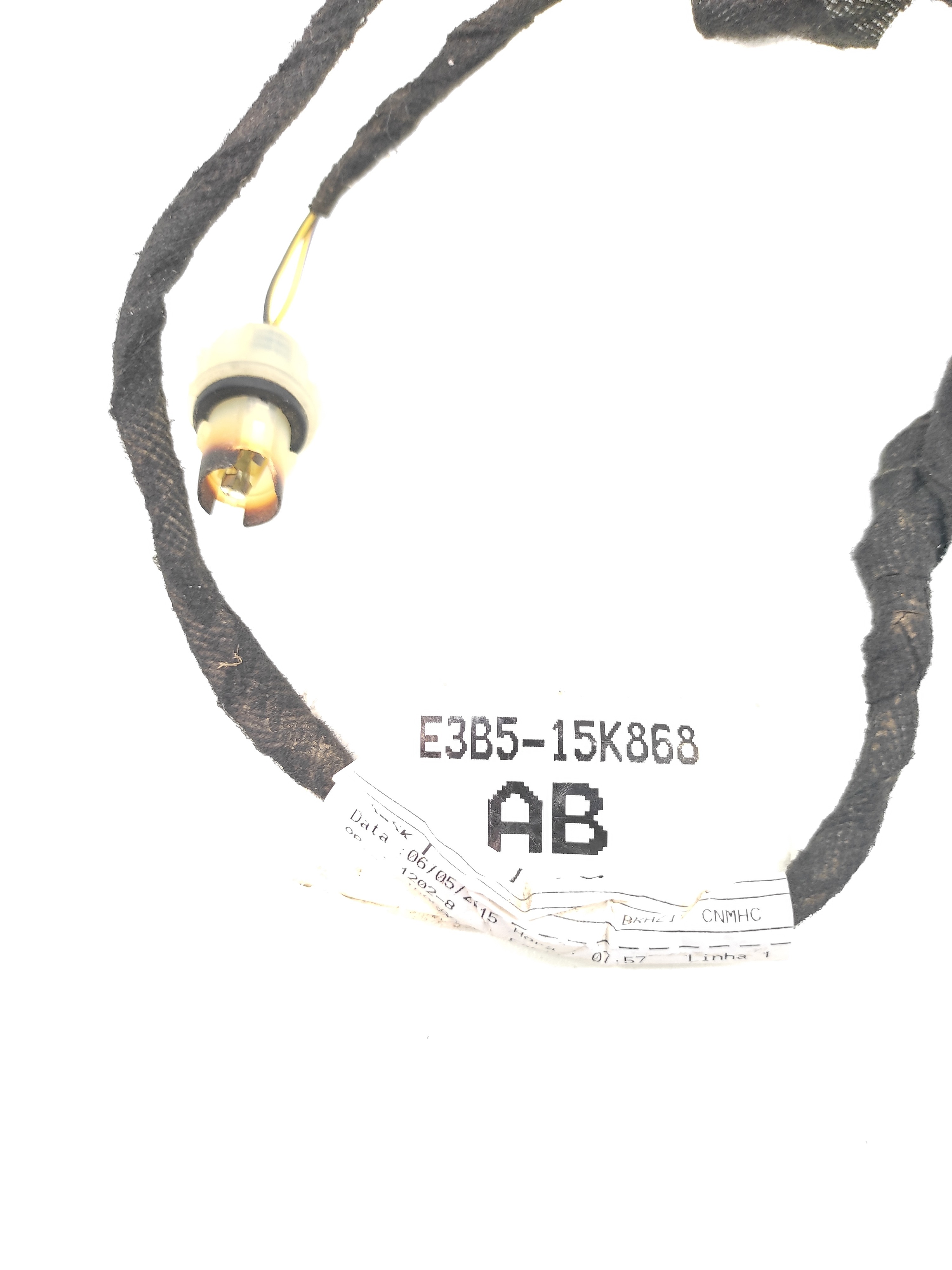 Chicote Lanterna Luz Placa Ford Ka 2015 2016 2017 2018 2