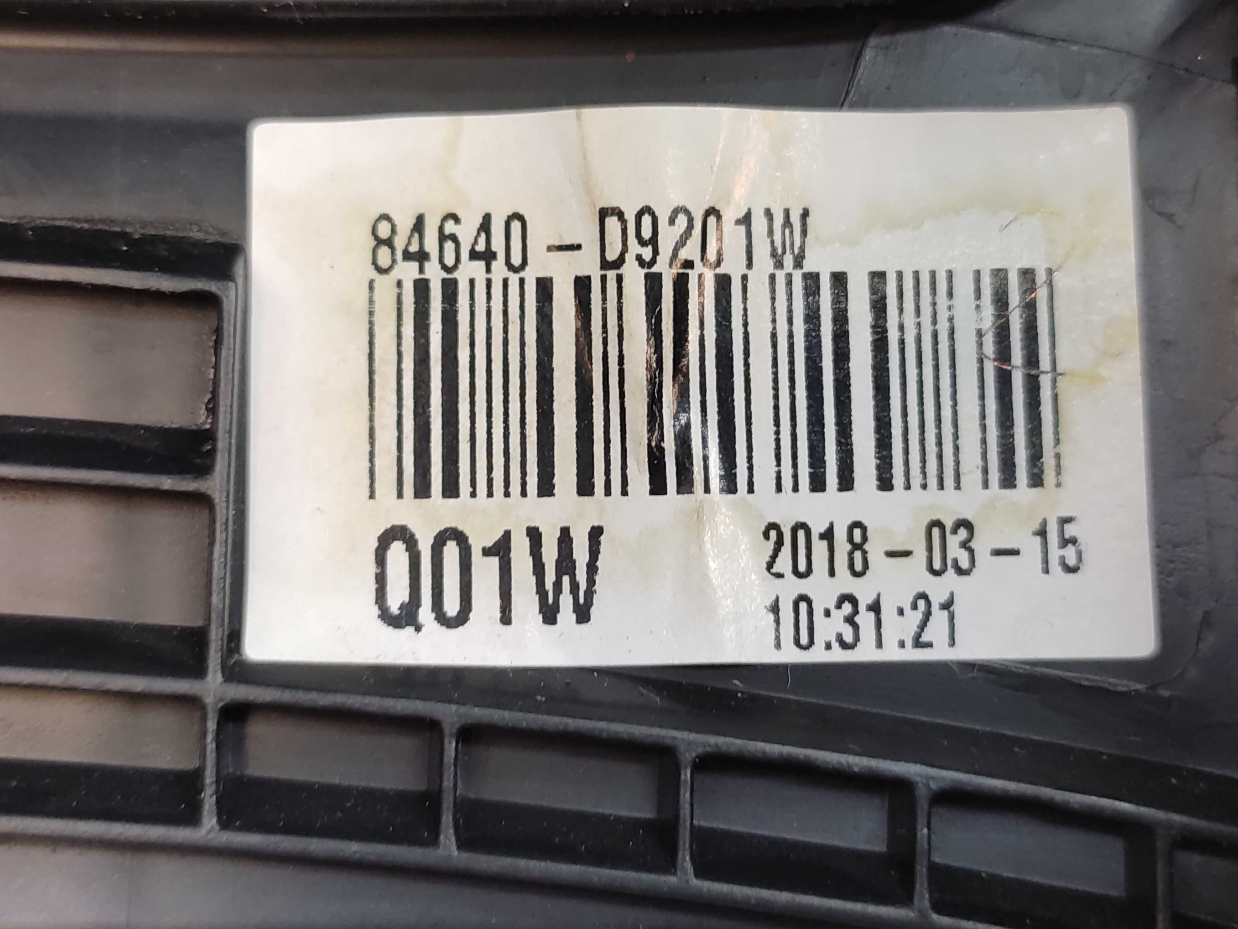 Difusor Ar Traseiro Console Kia Sportage 2017 2018 2019 5