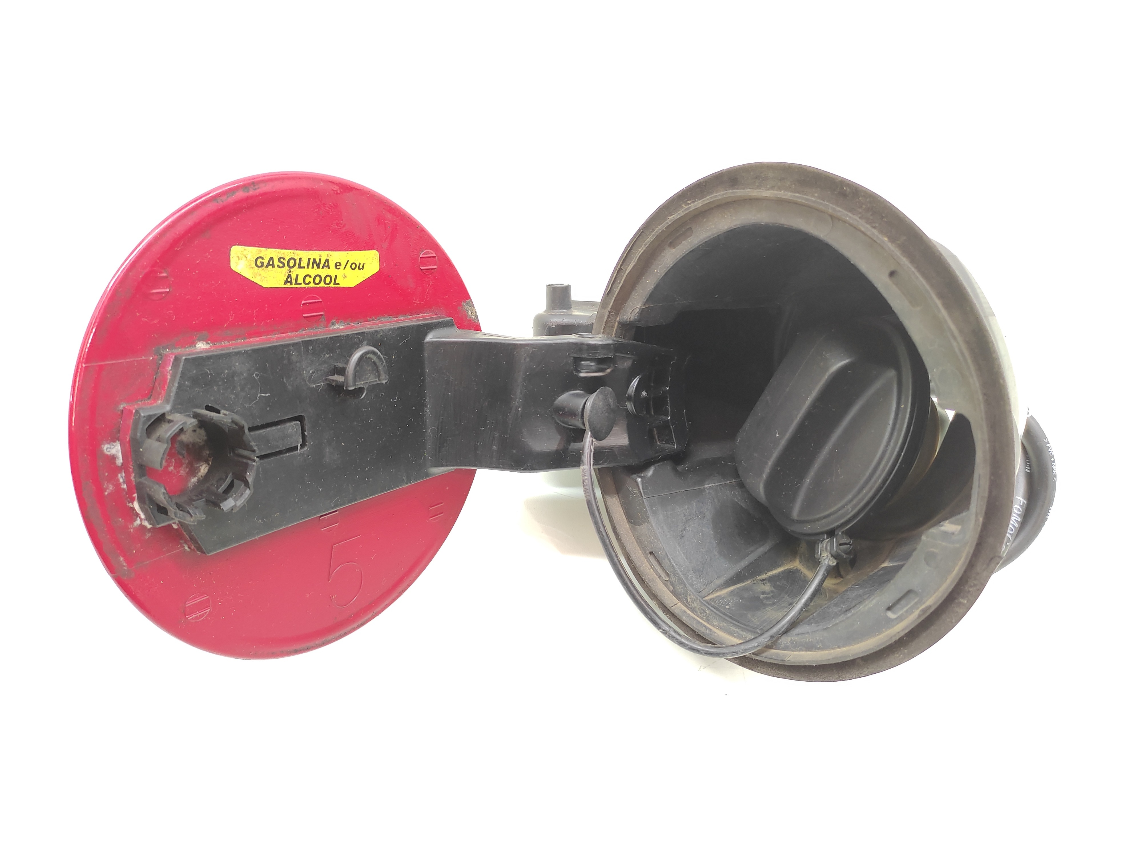 Portinha Tampa Tanque Combustível Ford Ka 2015 2016 2017 Vermelho 2015 2