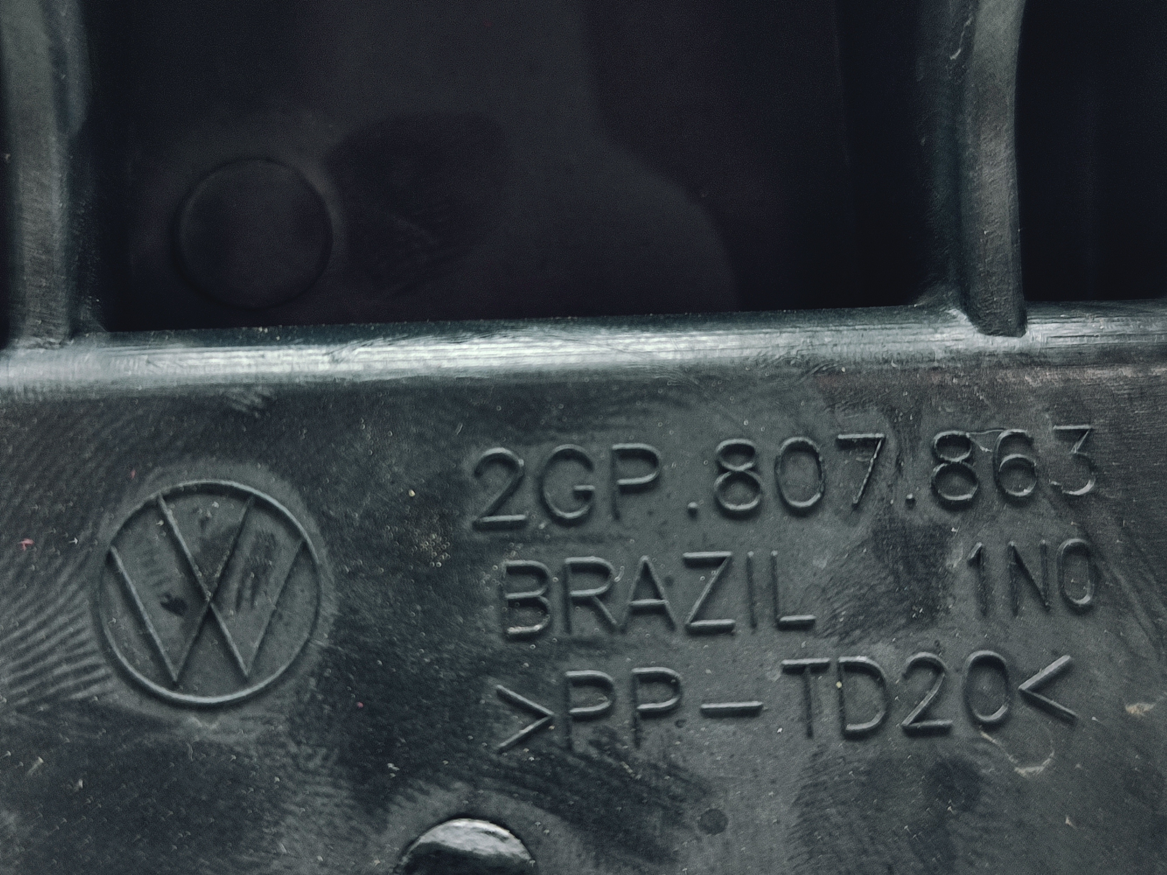 Guia Central Parachoque Traseiro Vw Tcross 2019 2020 Á 2023 4