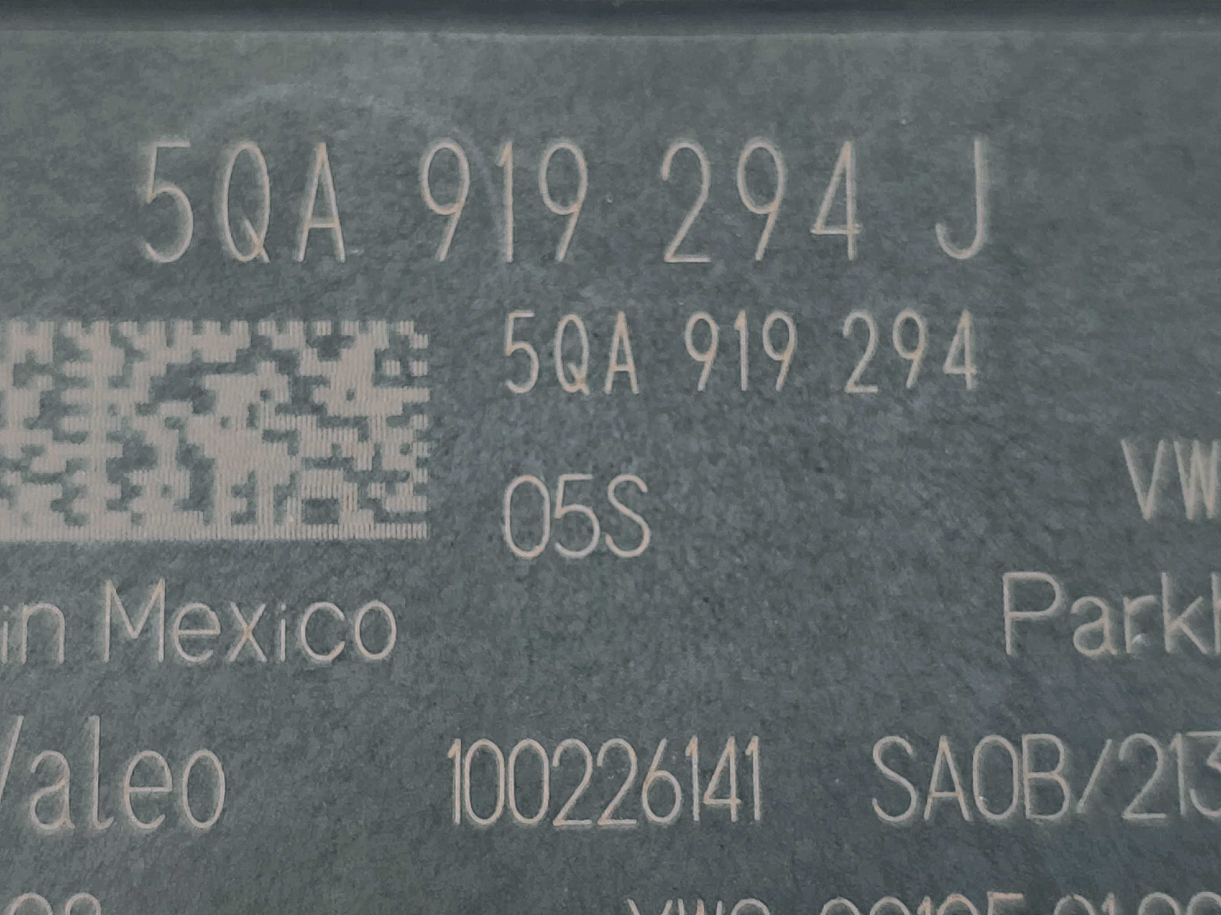 Módulo Sensor Estacionamento Vw Tcross Nivus N 5qa919294j Preto 3