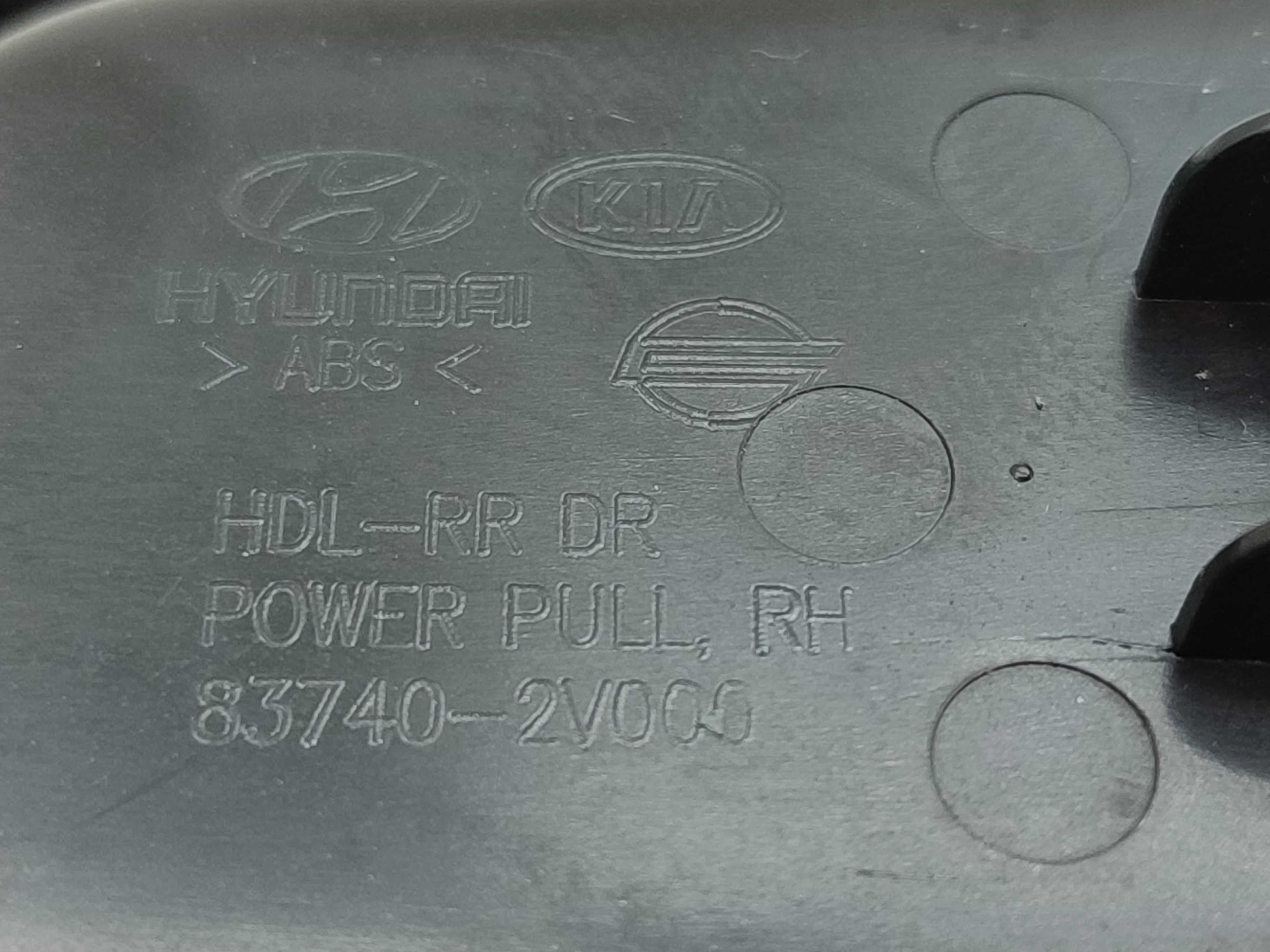 Puxador Interno Porta Traseira Direita Hyundai Veloster 2011 Preto 3