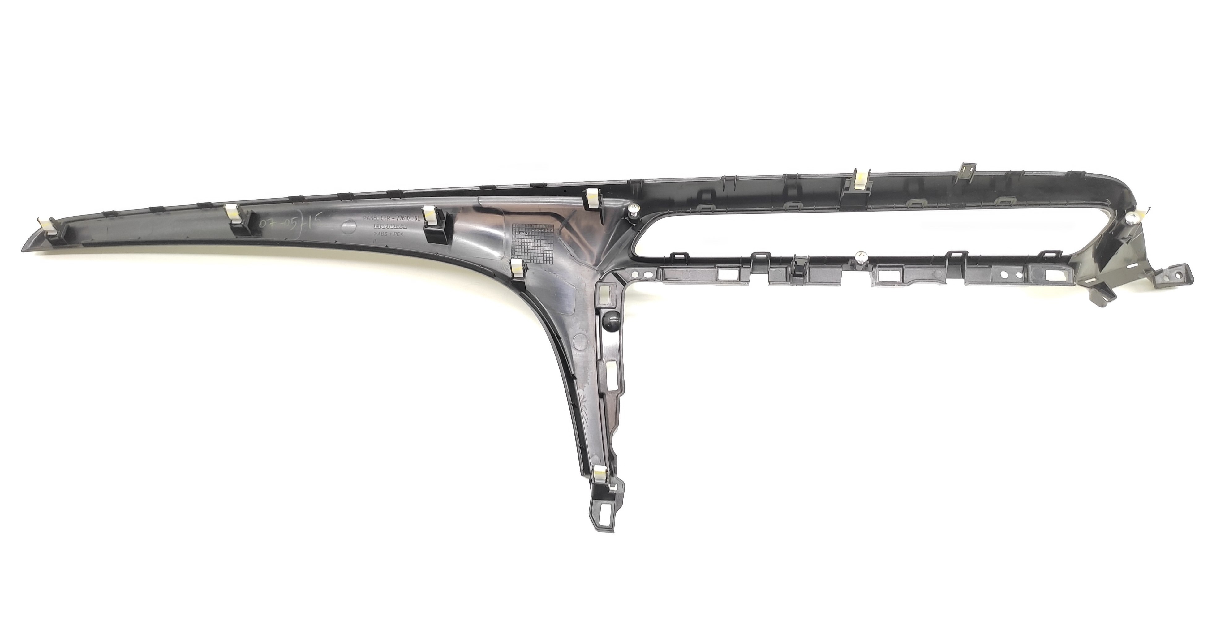 Moldura Aplique Central Painel Honda City 2015 Cinza Escuro 3