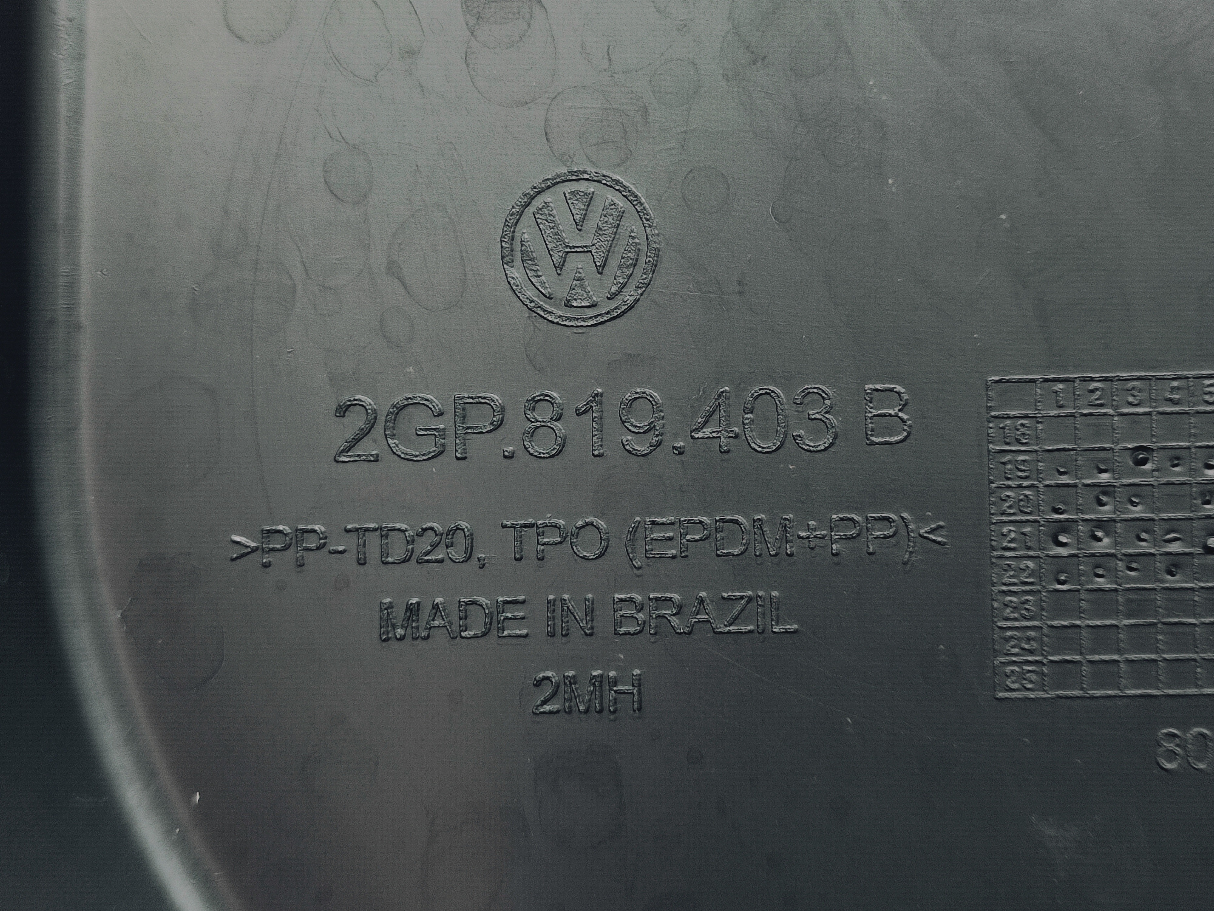 Grade Churrasqueira Lado Esquerdo Vw Tcross 2019 Á 2023 Preto Plástico 4