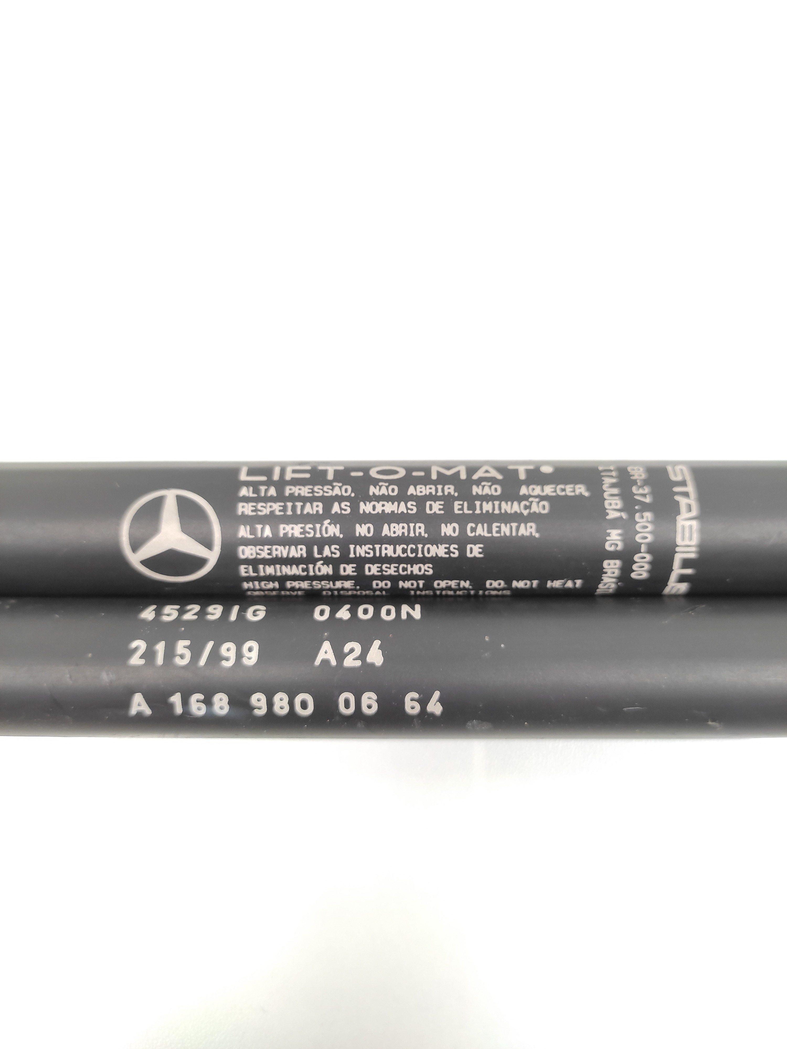 Par Amortecedor Tampa Traseira Mb Classe A 2000 2001 2002 3