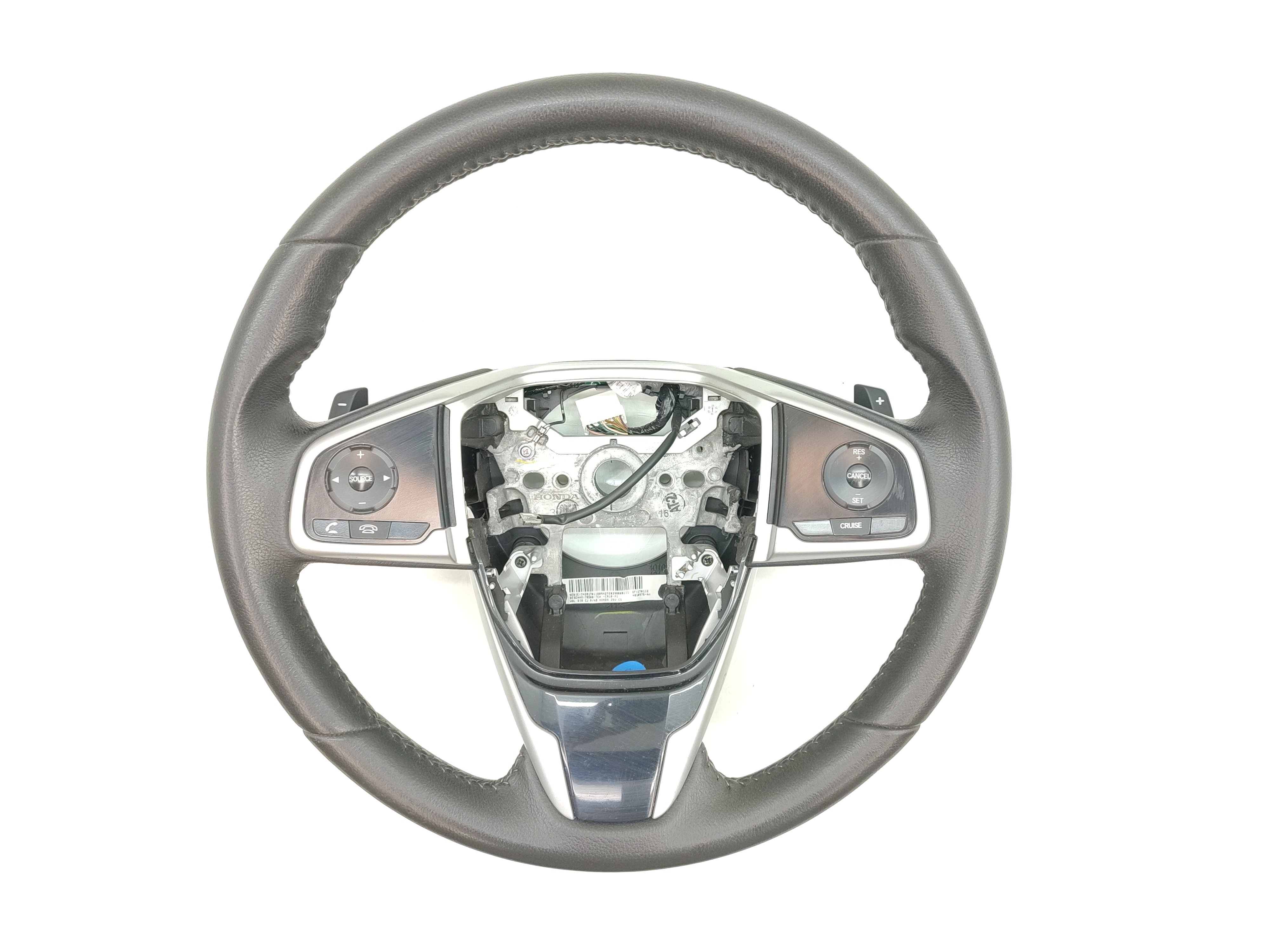 Volante Direção Com Comando Honda Civic G10 2017 2018 2019 Preto
