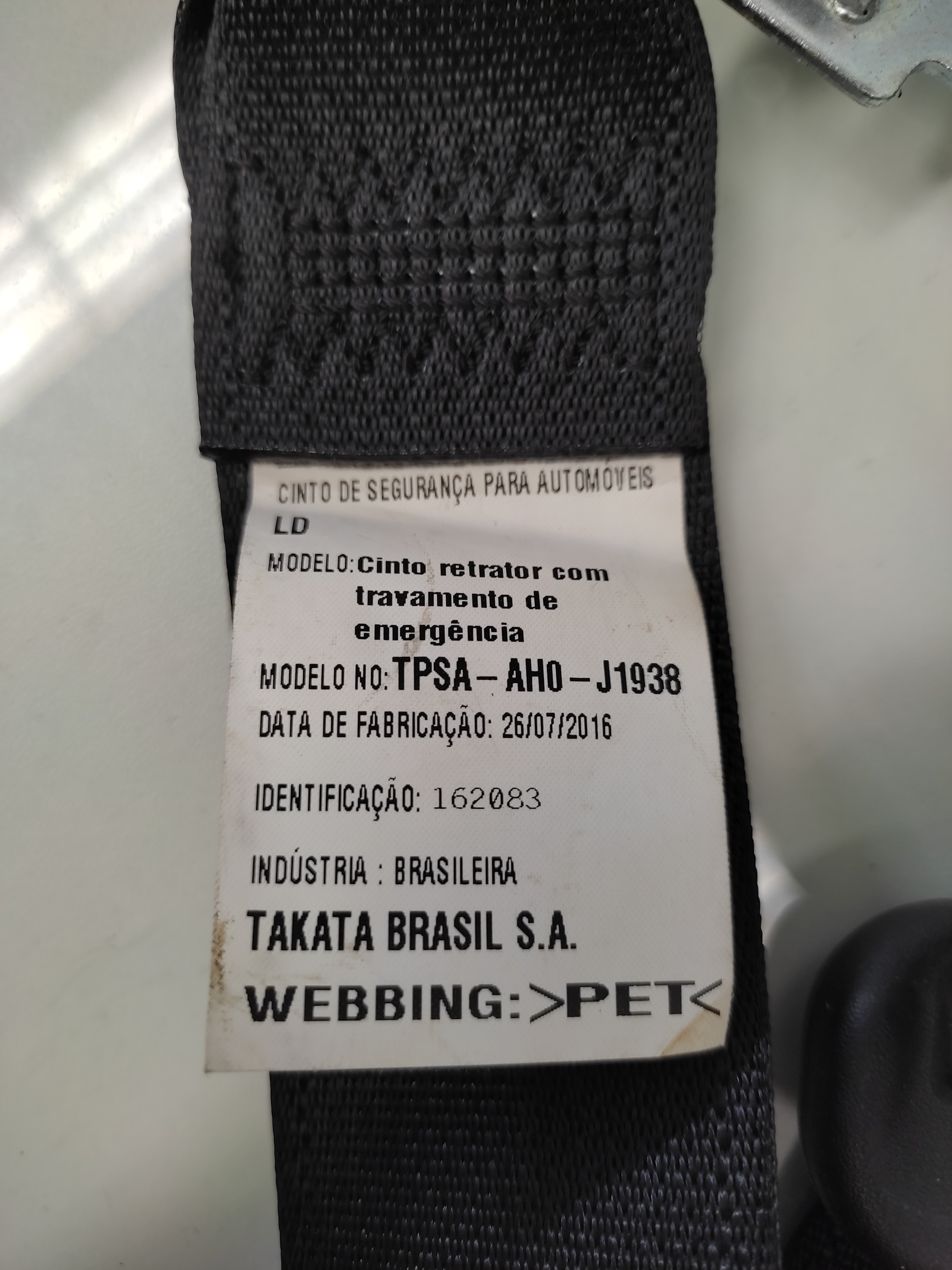 Cinto Segurança Traseiro Direito Honda New Fit 2015 2016 5