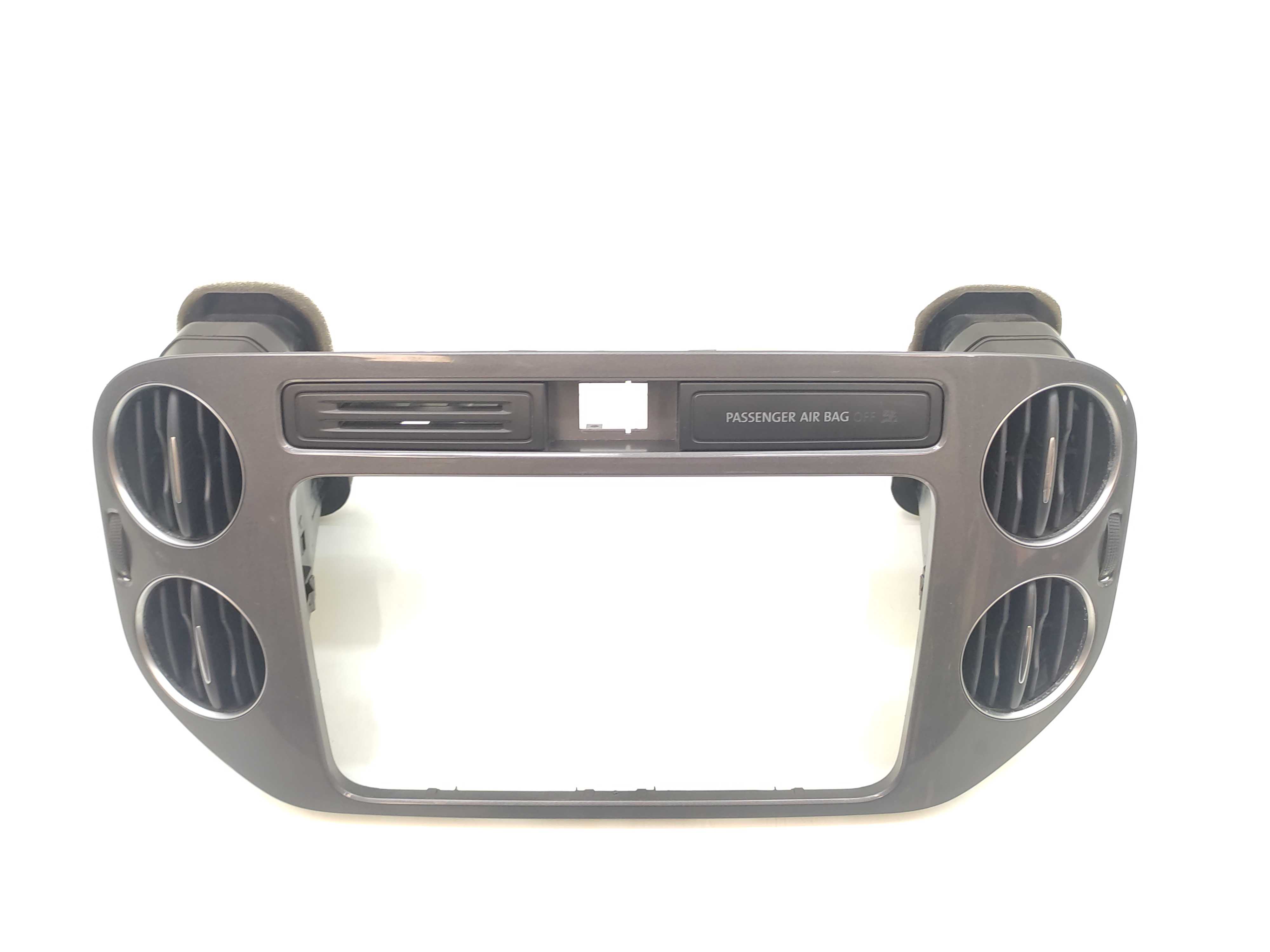 Moldura Radio Difusor Painel Vw Tiguan 2010 2011 2012 Cinza 1