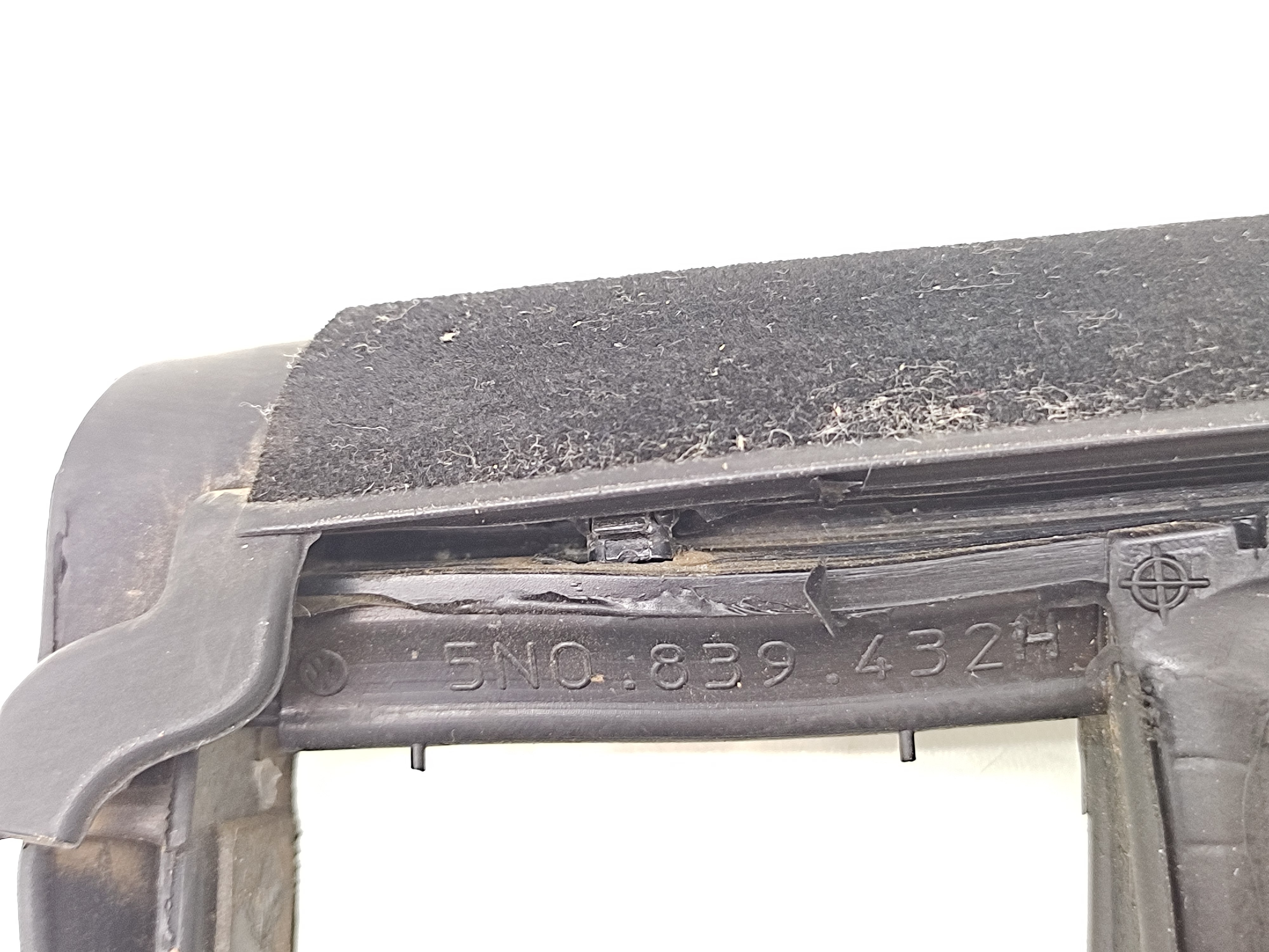 Borracha Quadro Vidro Porta Traseira Direita Vw Tiguan 2012 Cromado/preto 4