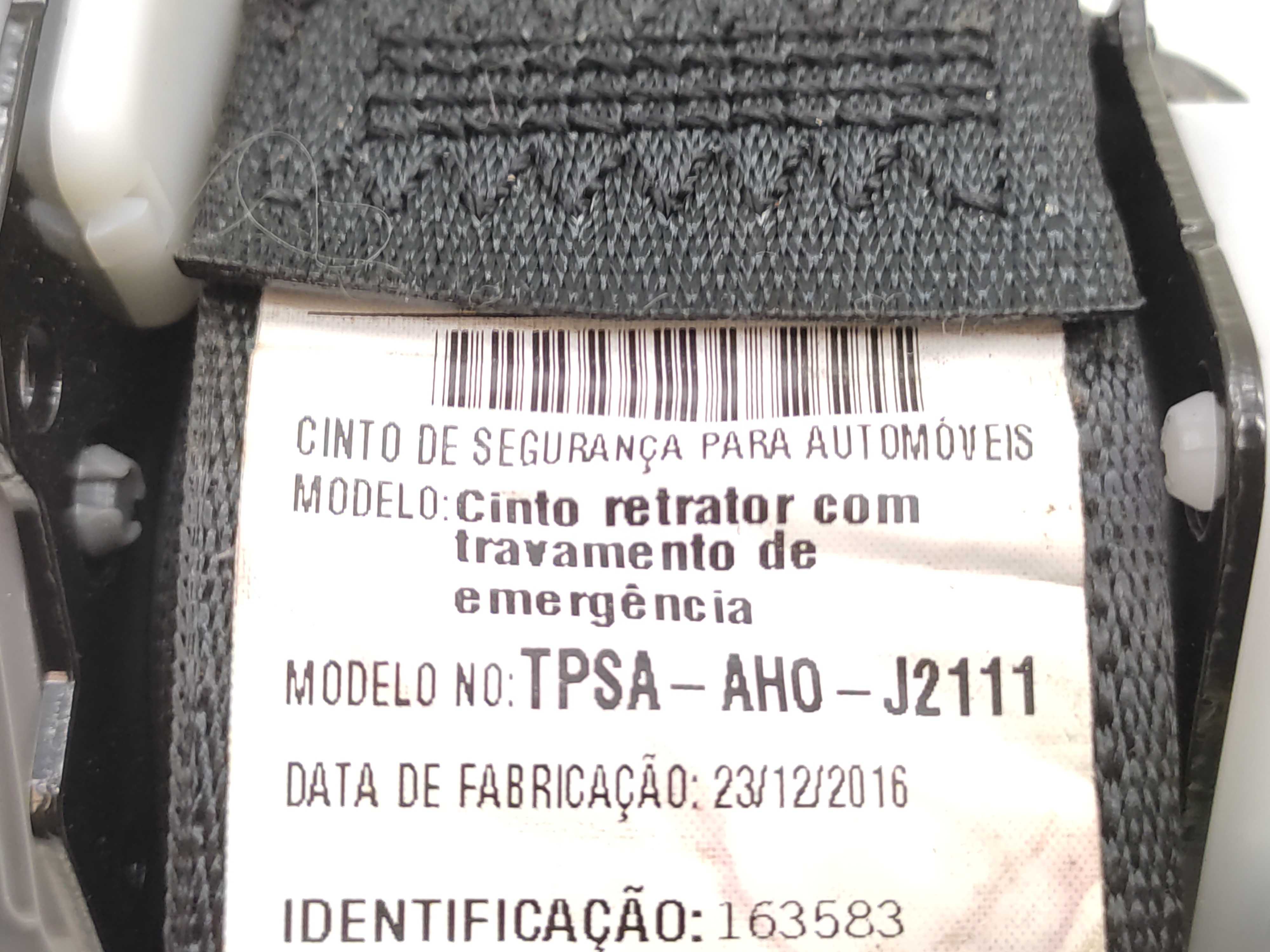 Cinto Segurança Traseiro Central Honda Civic G10 2017 2018 5
