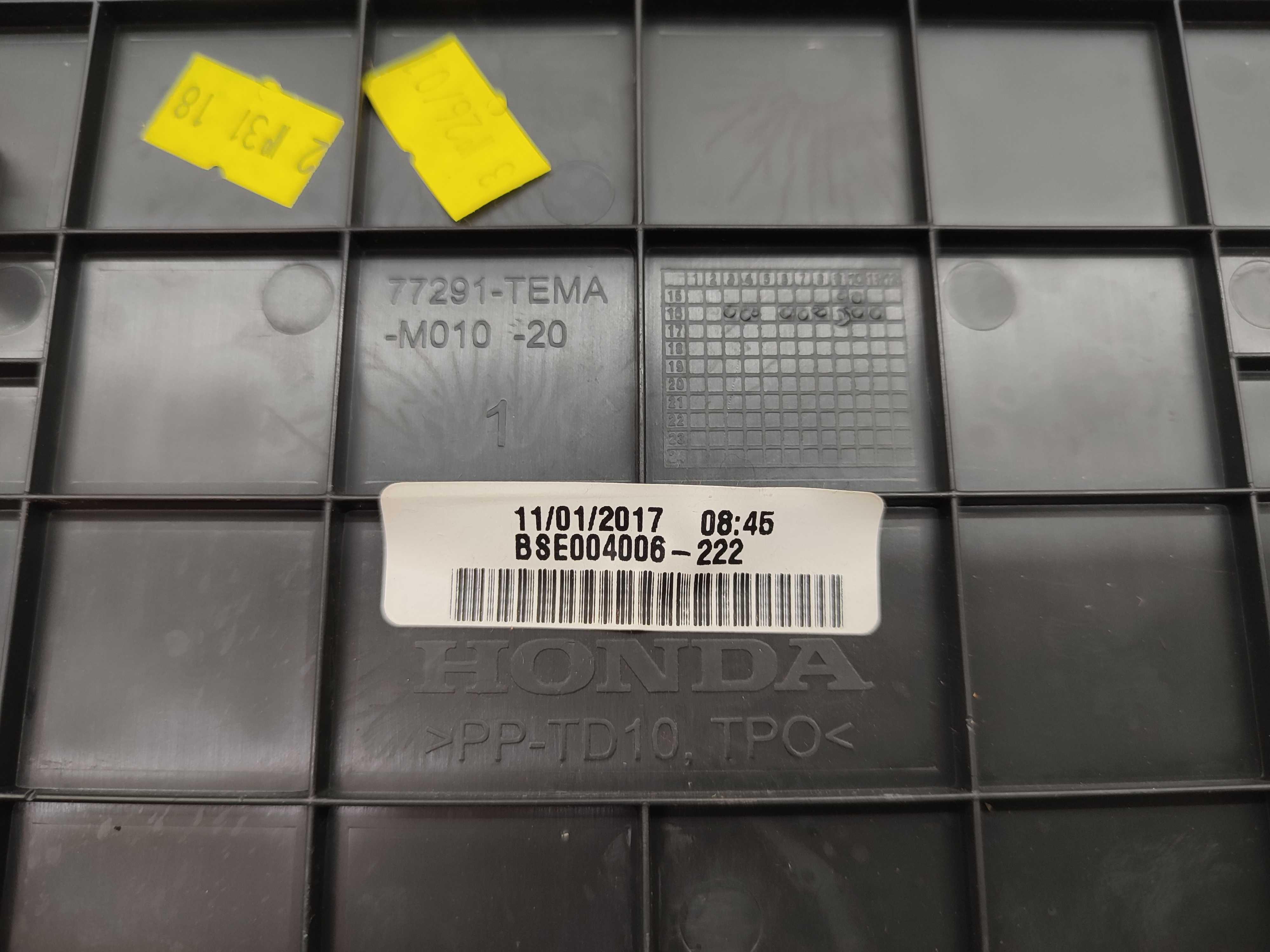 Tapate Esteira Console Central Honda Civic G10 2017 2018 19 3