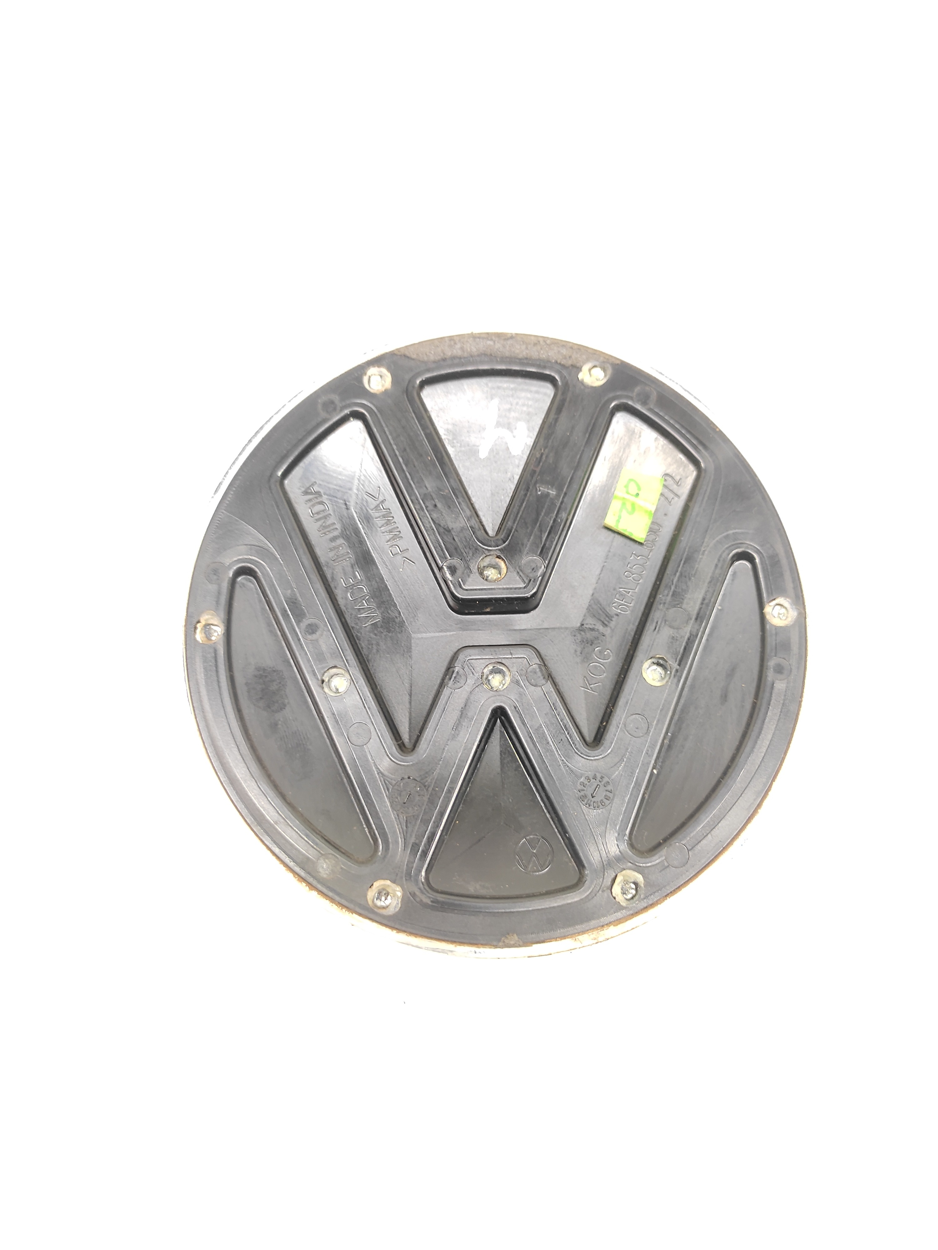 Simbolo Emblema Tampa Traseira Vw Polo 2018 2019 2020 Cinza 2