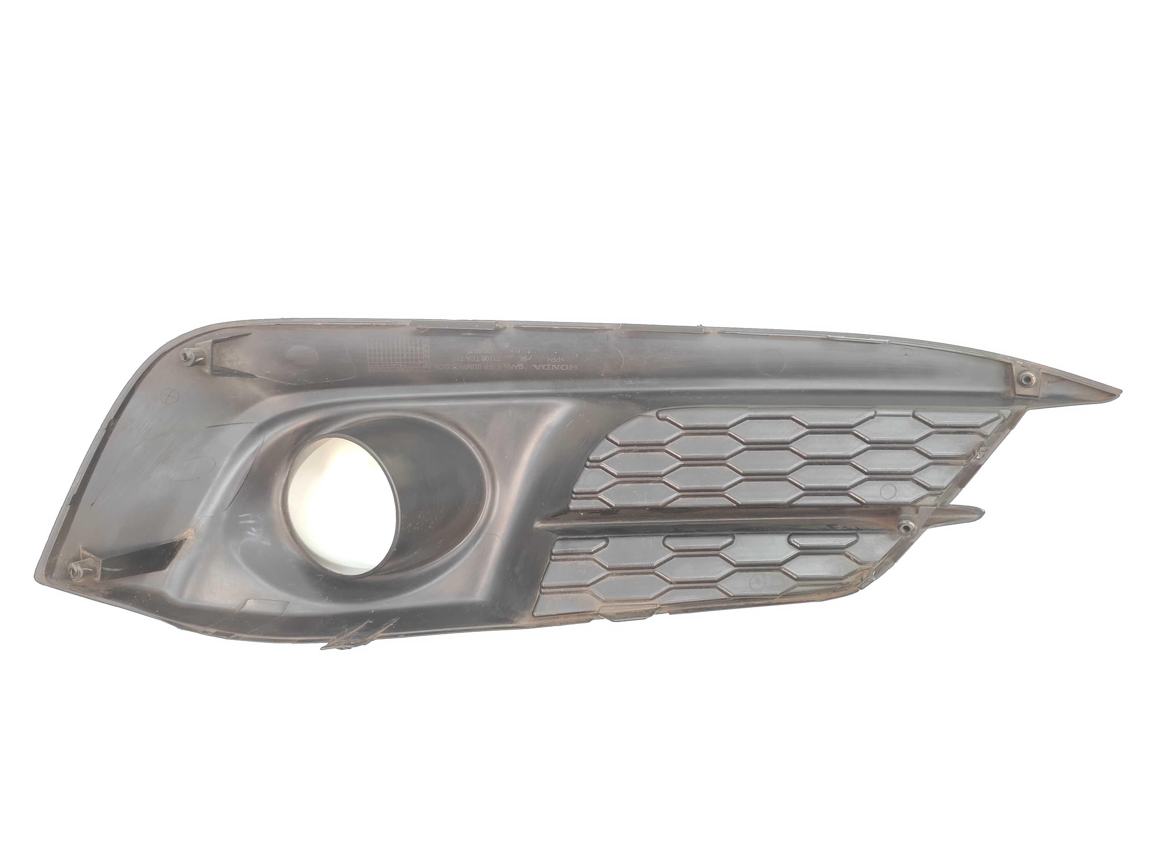 Moldura Farol Milha Esquerdo Honda Civic G10 2018 2019 2020 Preto 2