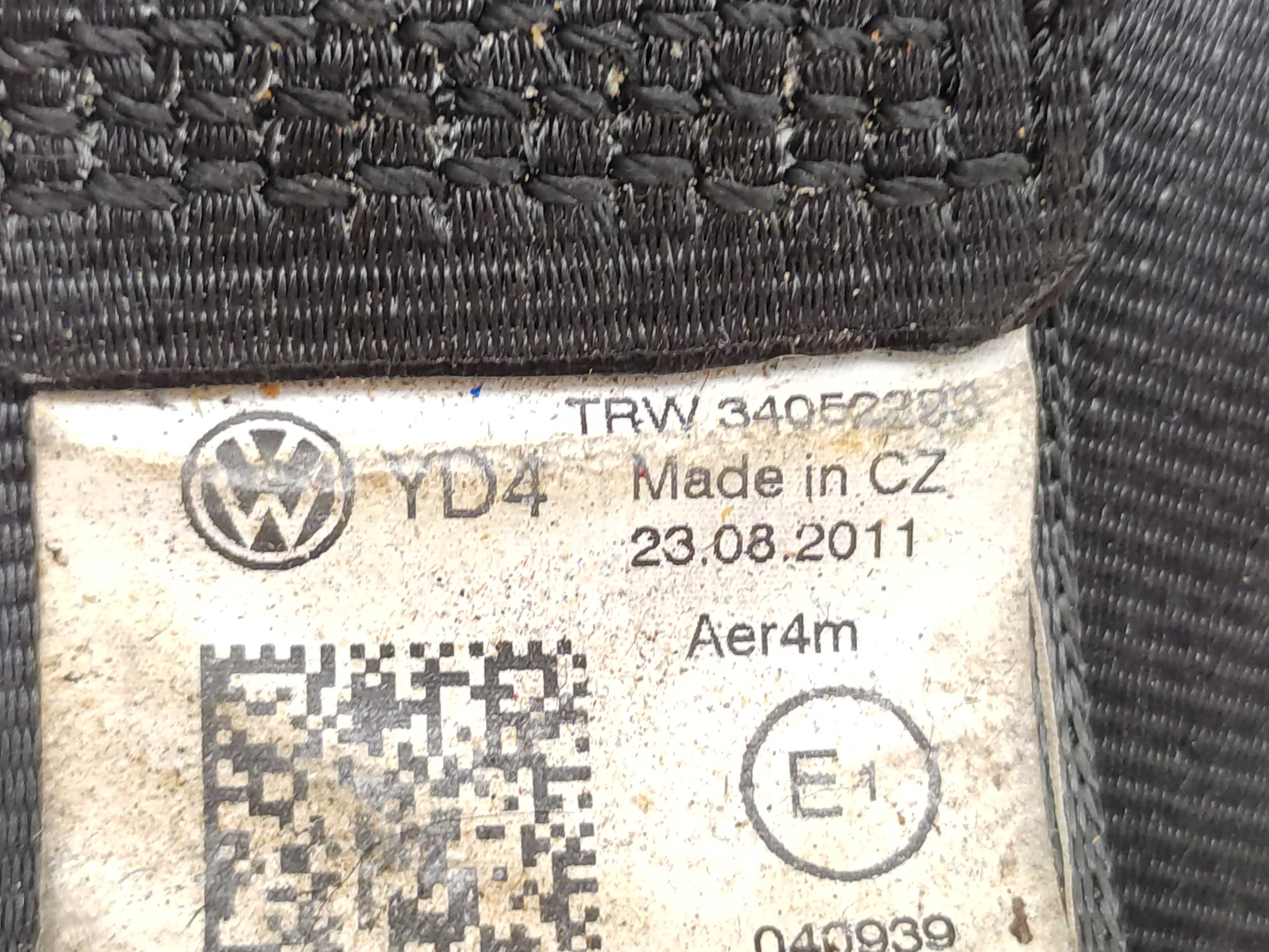 Cinto Segurança Traseiro Esquerdo Vw Tiguan 2010 2011 2012 4