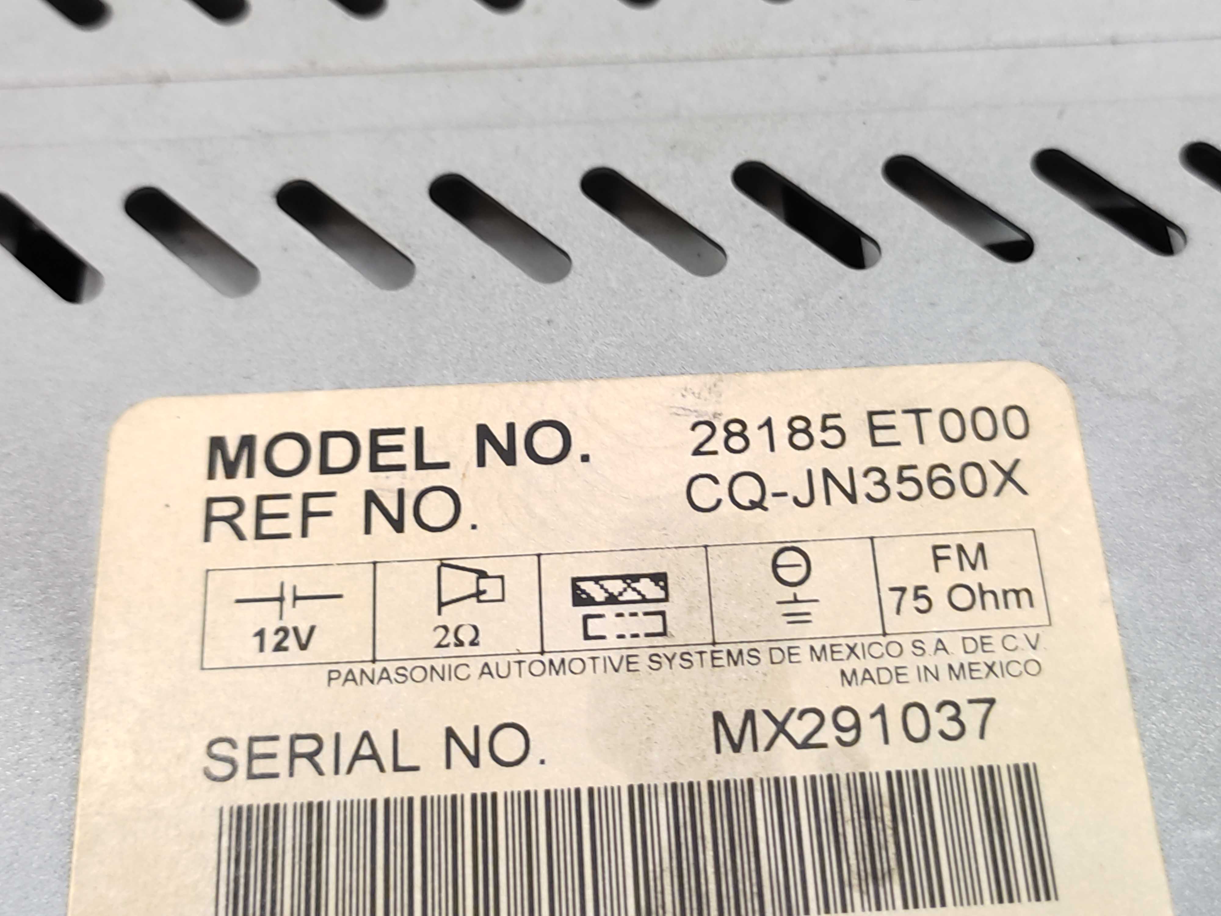 Rádio Original Nissan Sentra 2007 2008 2009 2010 2011 2012 4