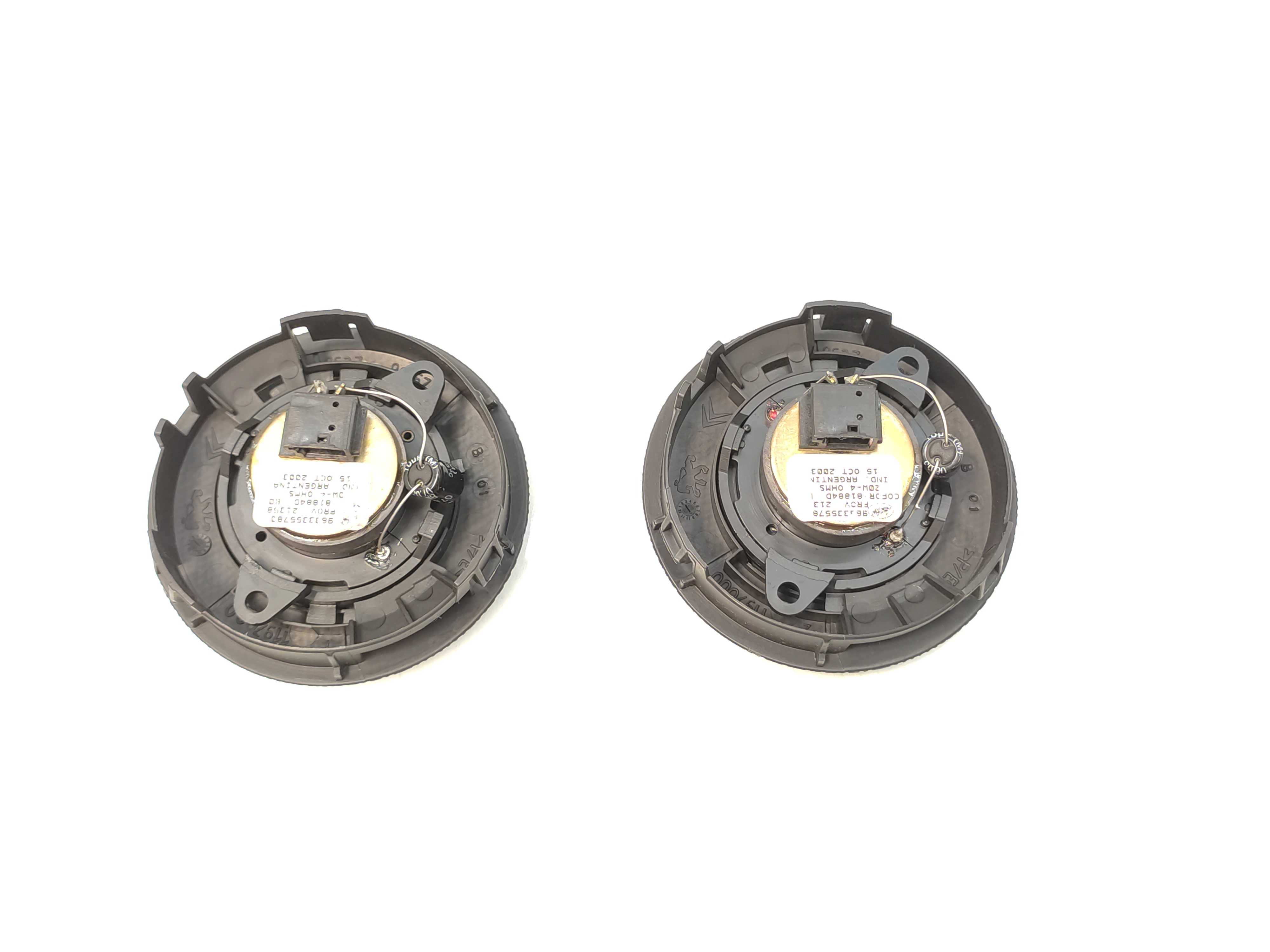 Par Tweeter Citroen C3 2004 2005 2006 2007 2008 Preto 2