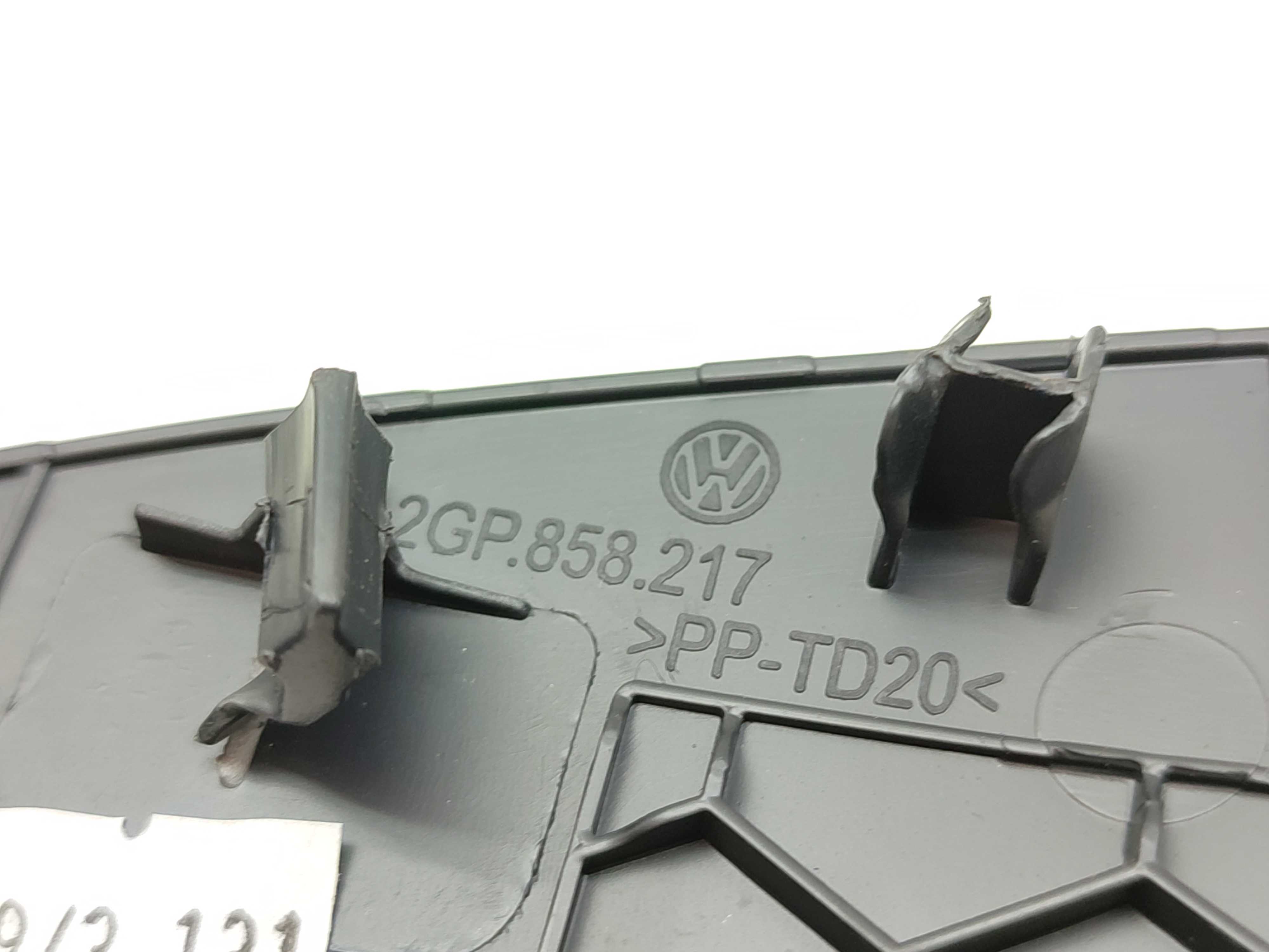 Acabamento Lateral Esquerdo Painel Vw Tcross 2022 Cinza Escu 3