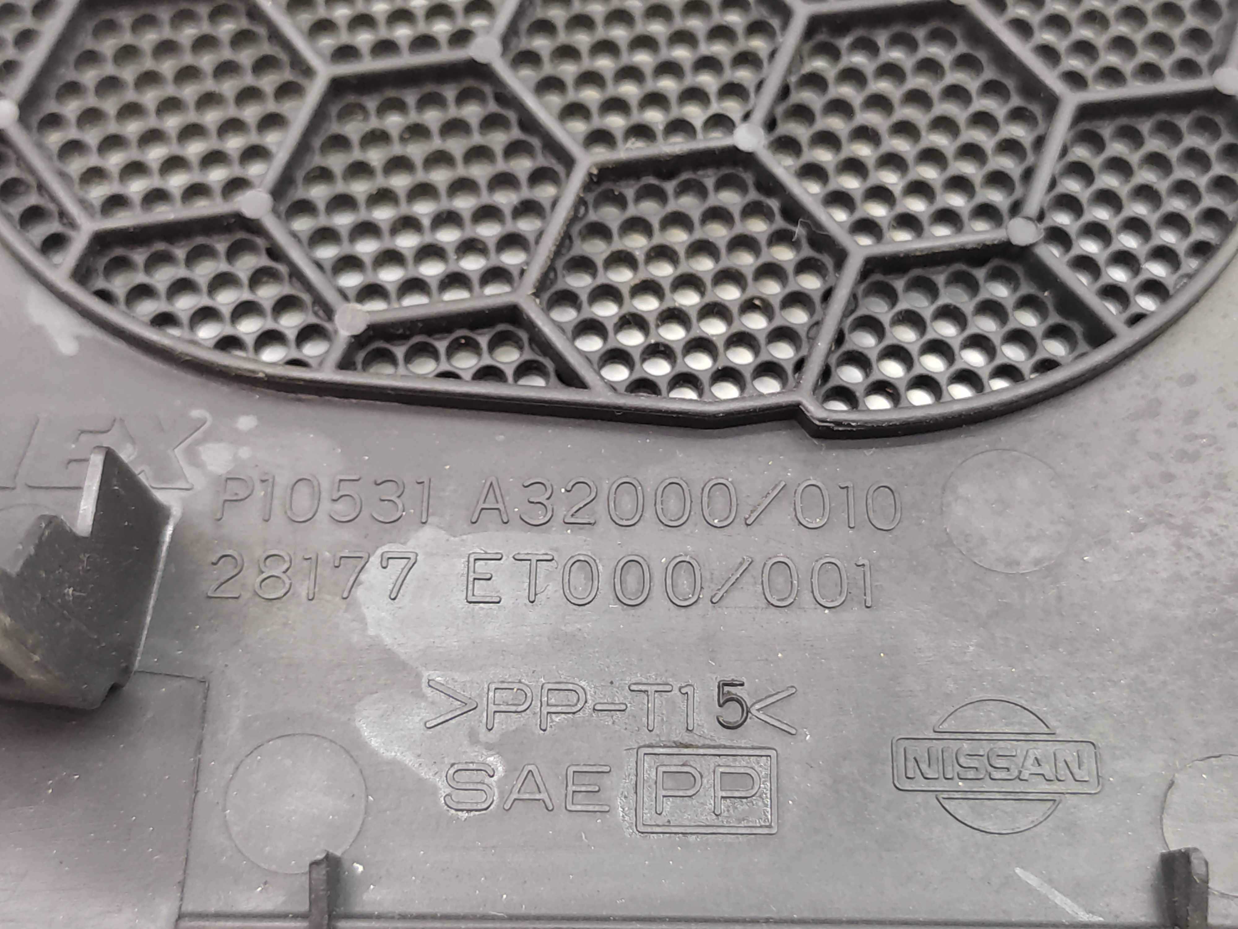 Tela Alto Falante Painel Esquerdo Nissan Sentra 2007 Á 2012 Preto 3