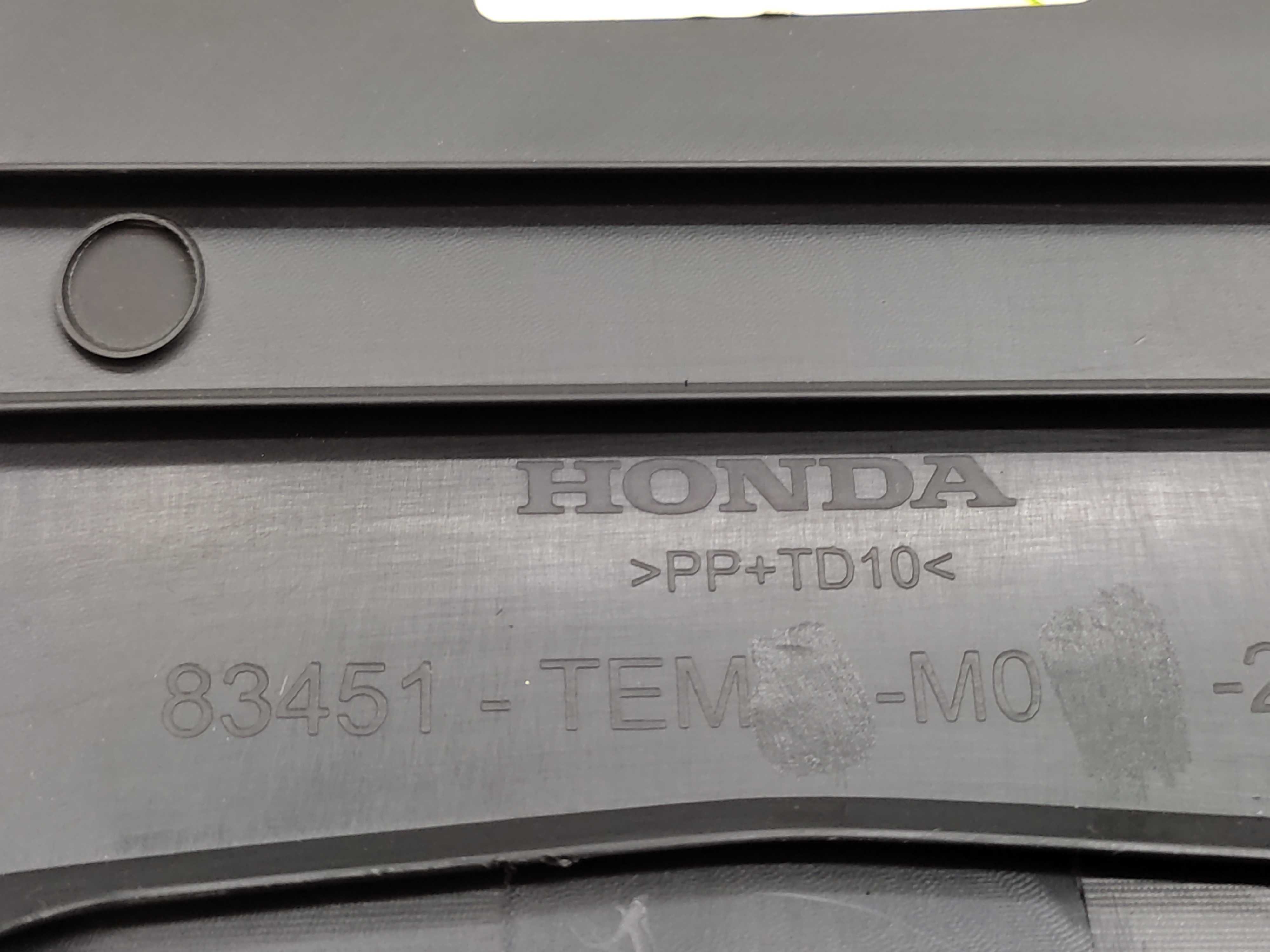 Acabamento Traseiro Console Honda Civic G10 2017 2018 2019 3