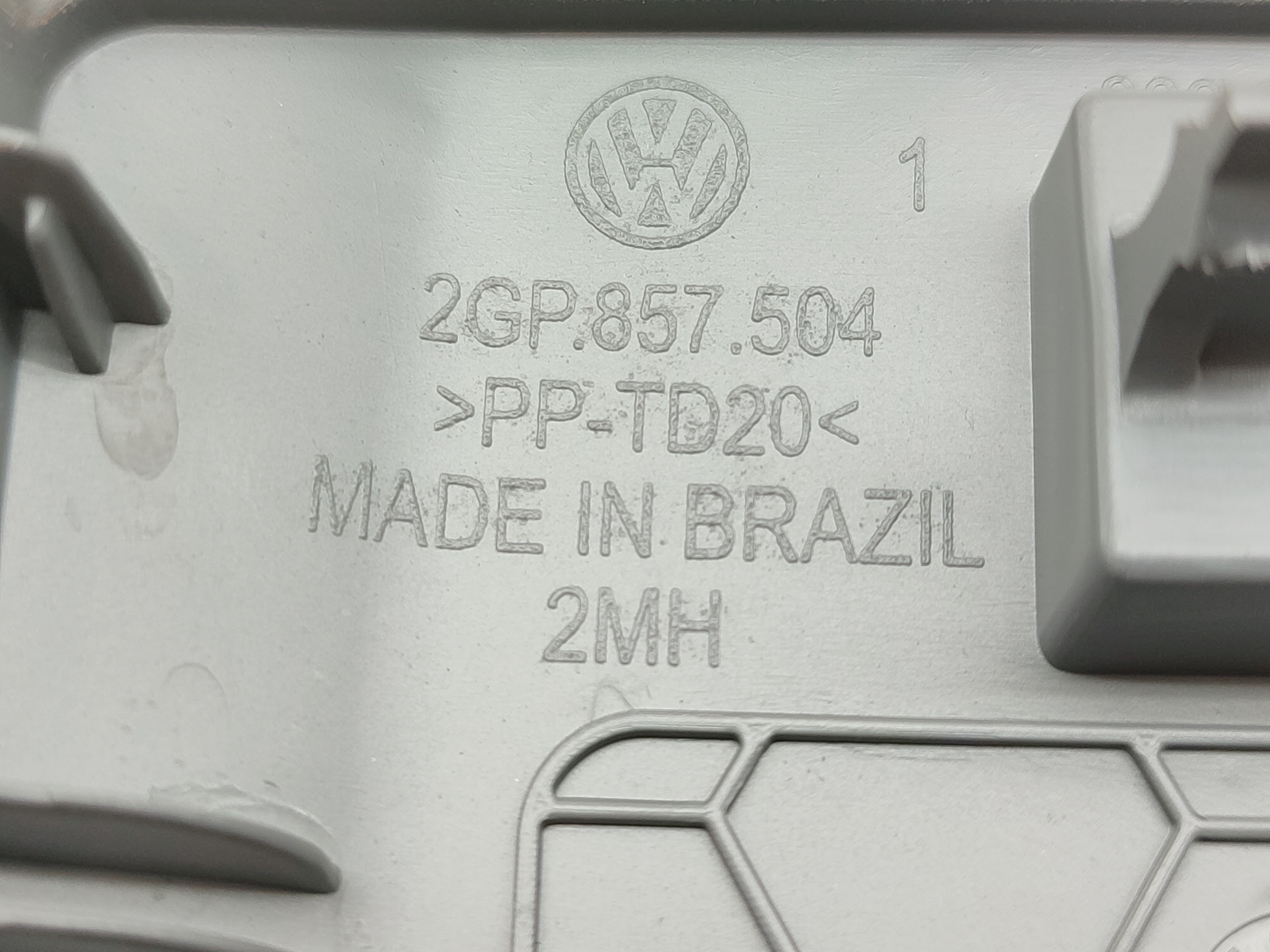 Tampa Caixa Fusível Interna Vw Tcross 2021 2022 Cinza Claro 3