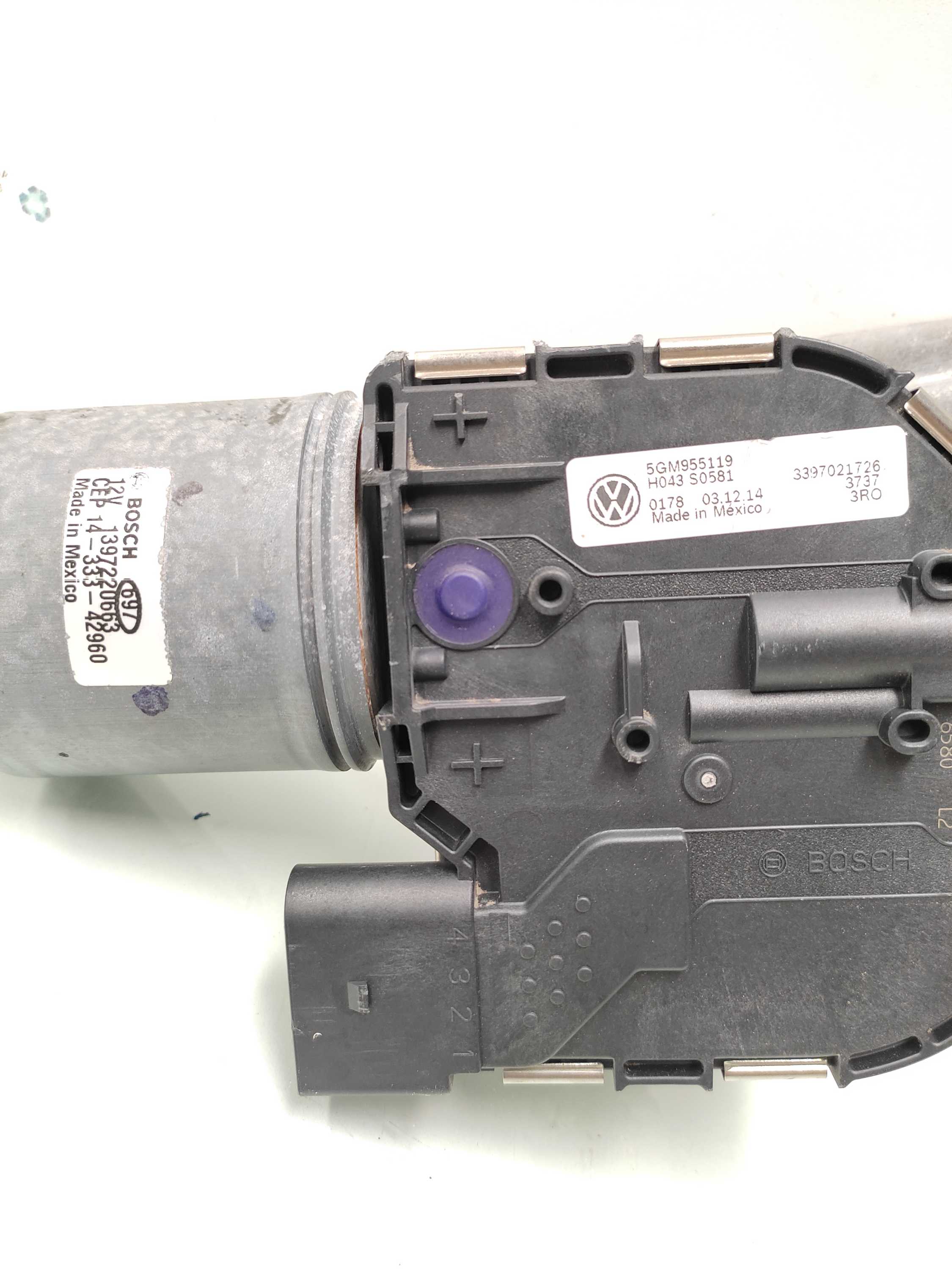 Motor Do Limpador Parabrisa Dianteiro Vw Golf Tsi 2015 3