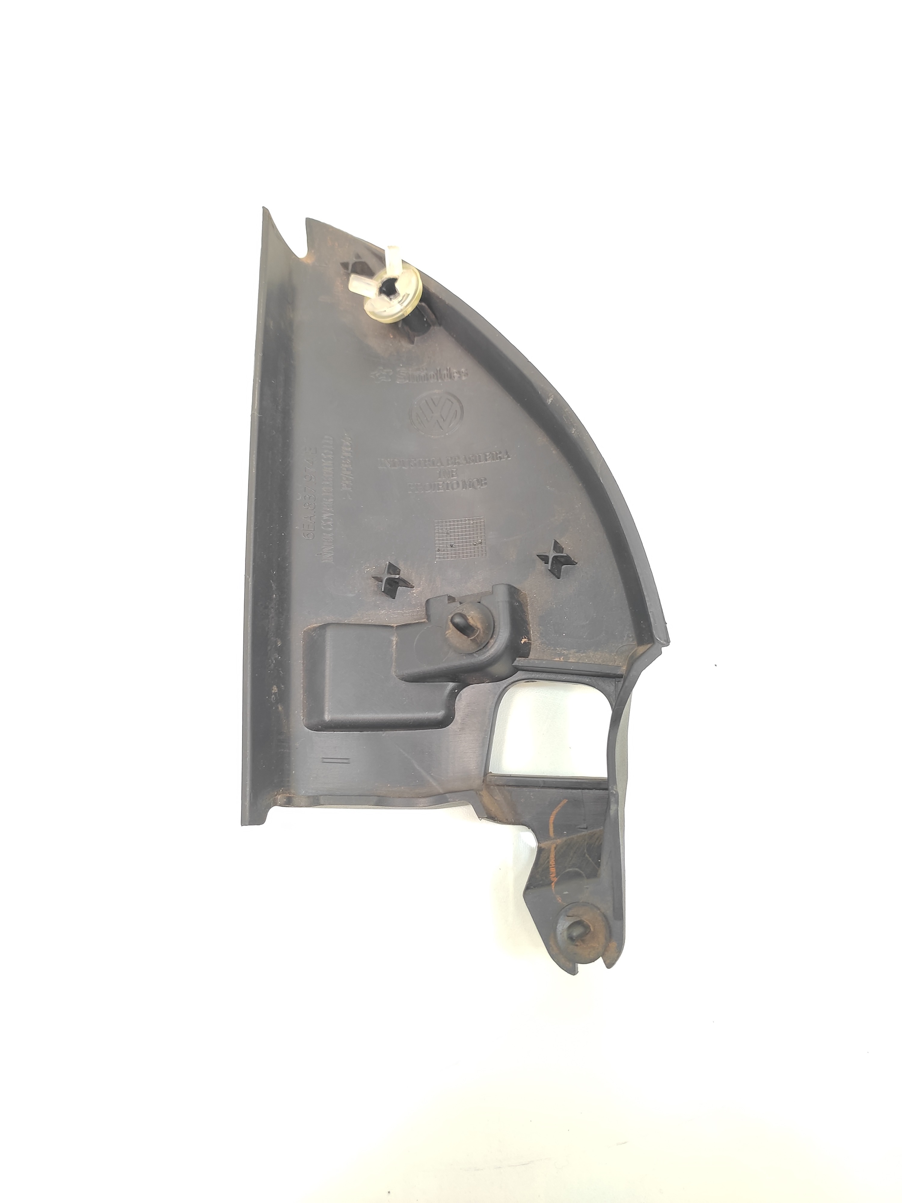 Acabamento Interno Retrovisor Lado Direito Vw Polo 2020 Preto 2