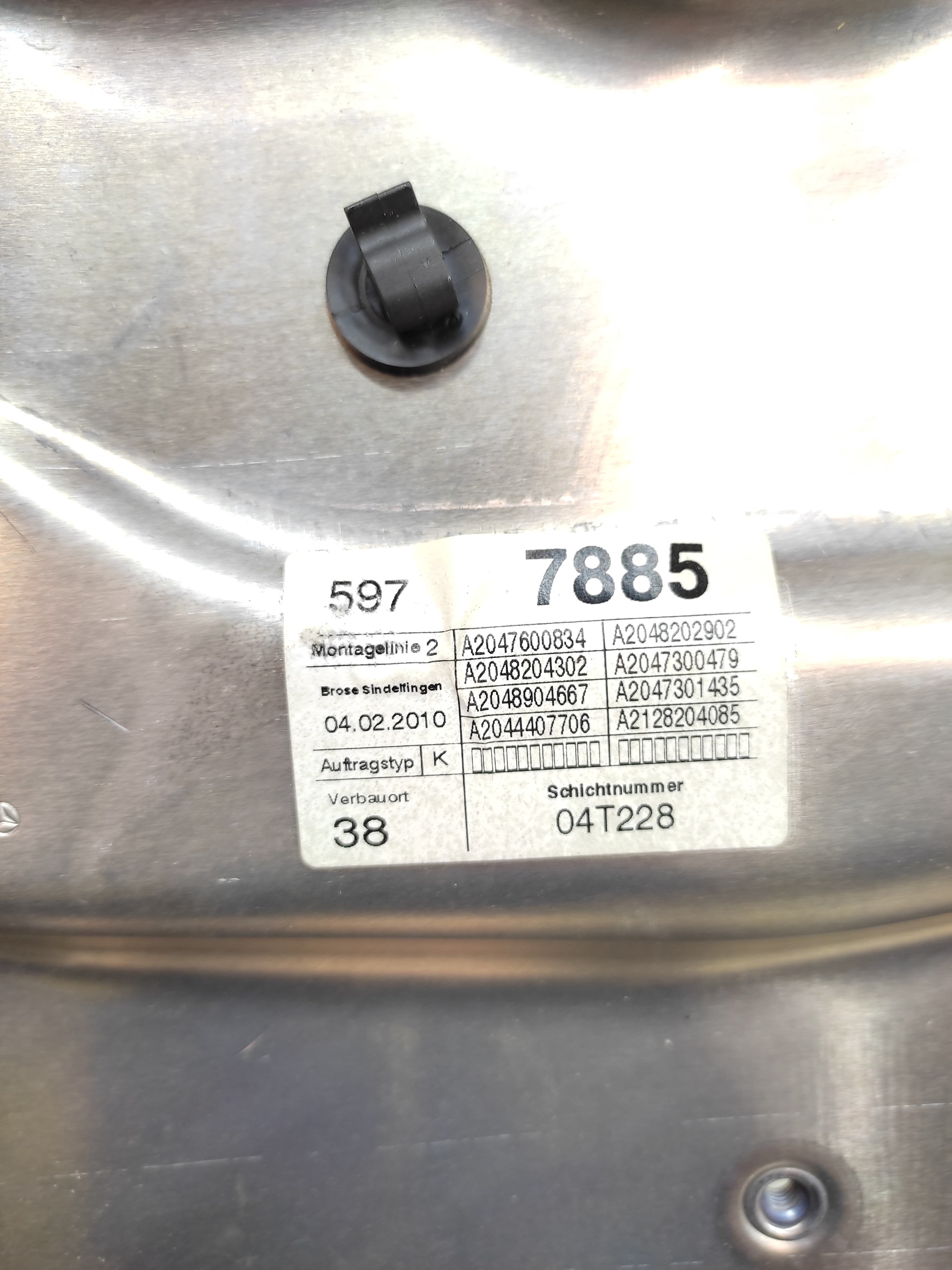Máquina Vidro Porta Traseira Direita Mercedes C180 2010 3