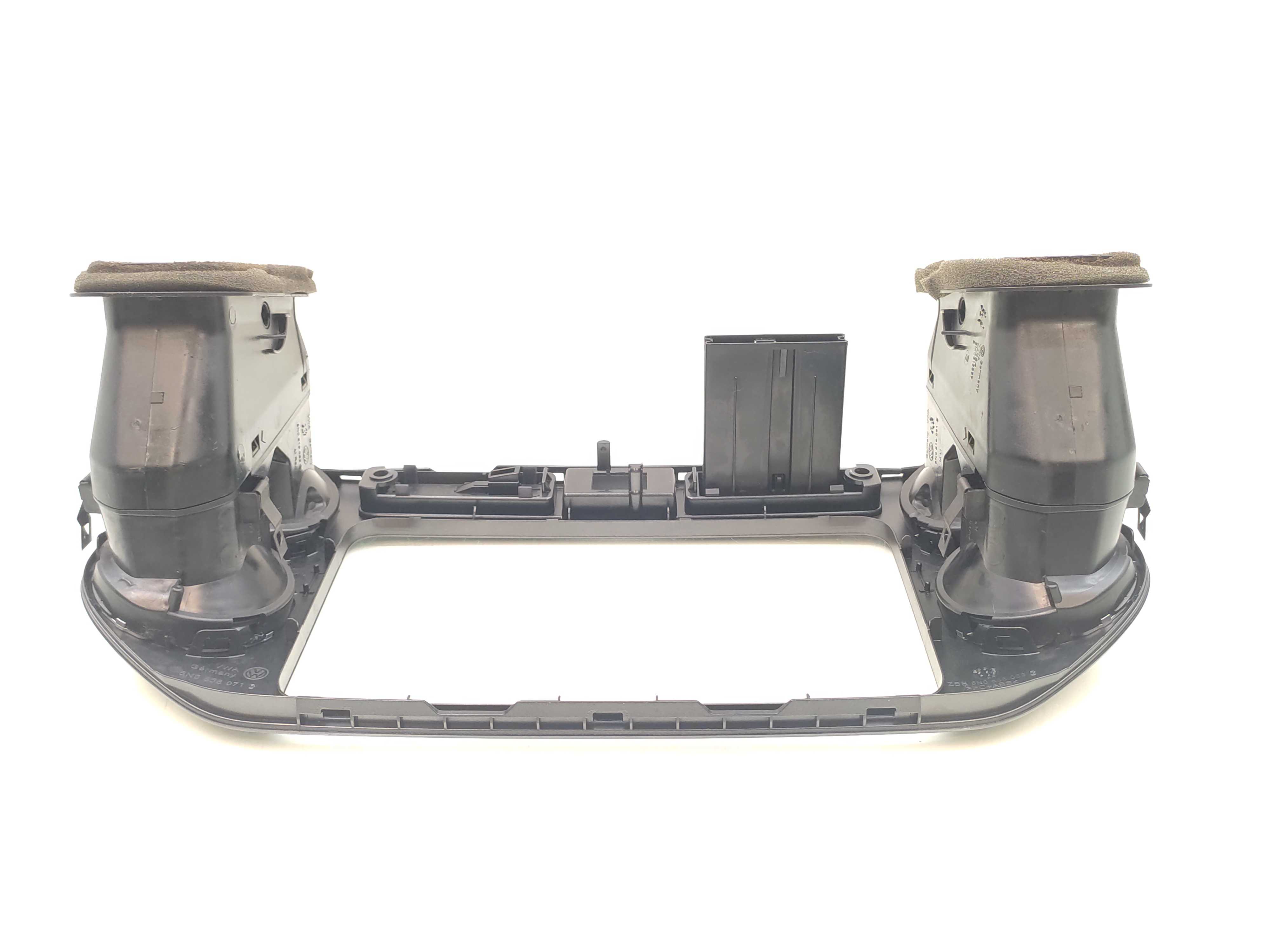 Moldura Radio Difusor Painel Vw Tiguan 2010 2011 2012 Cinza 3