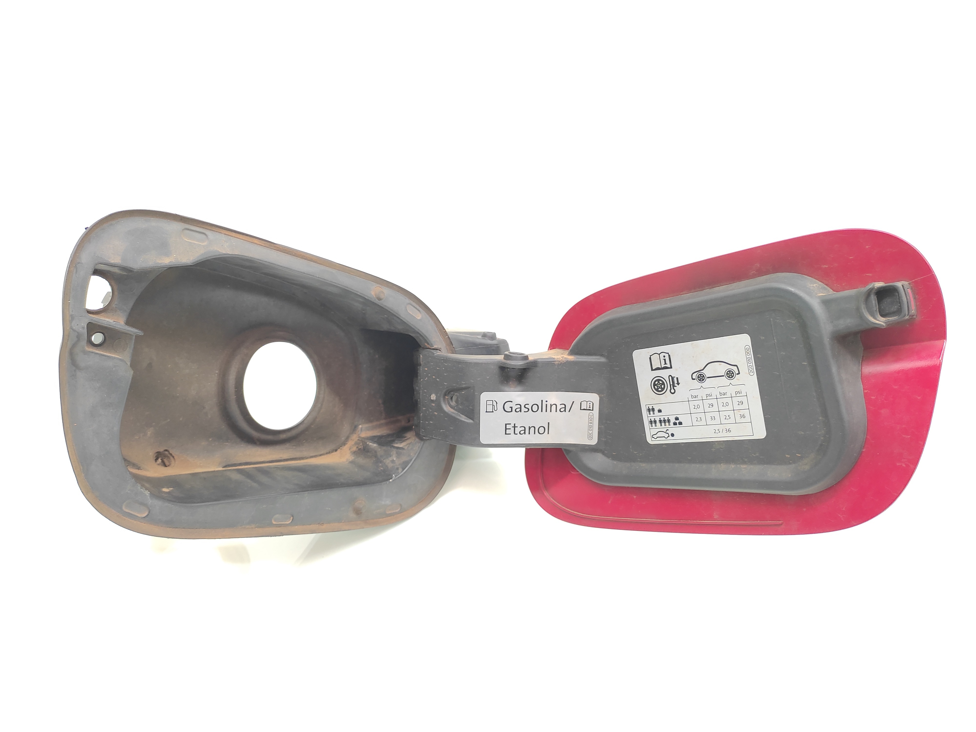 Portinhola Tanque Combustível Vw Polo Virtus 2018 2019 2020 Vermelho 2020 3