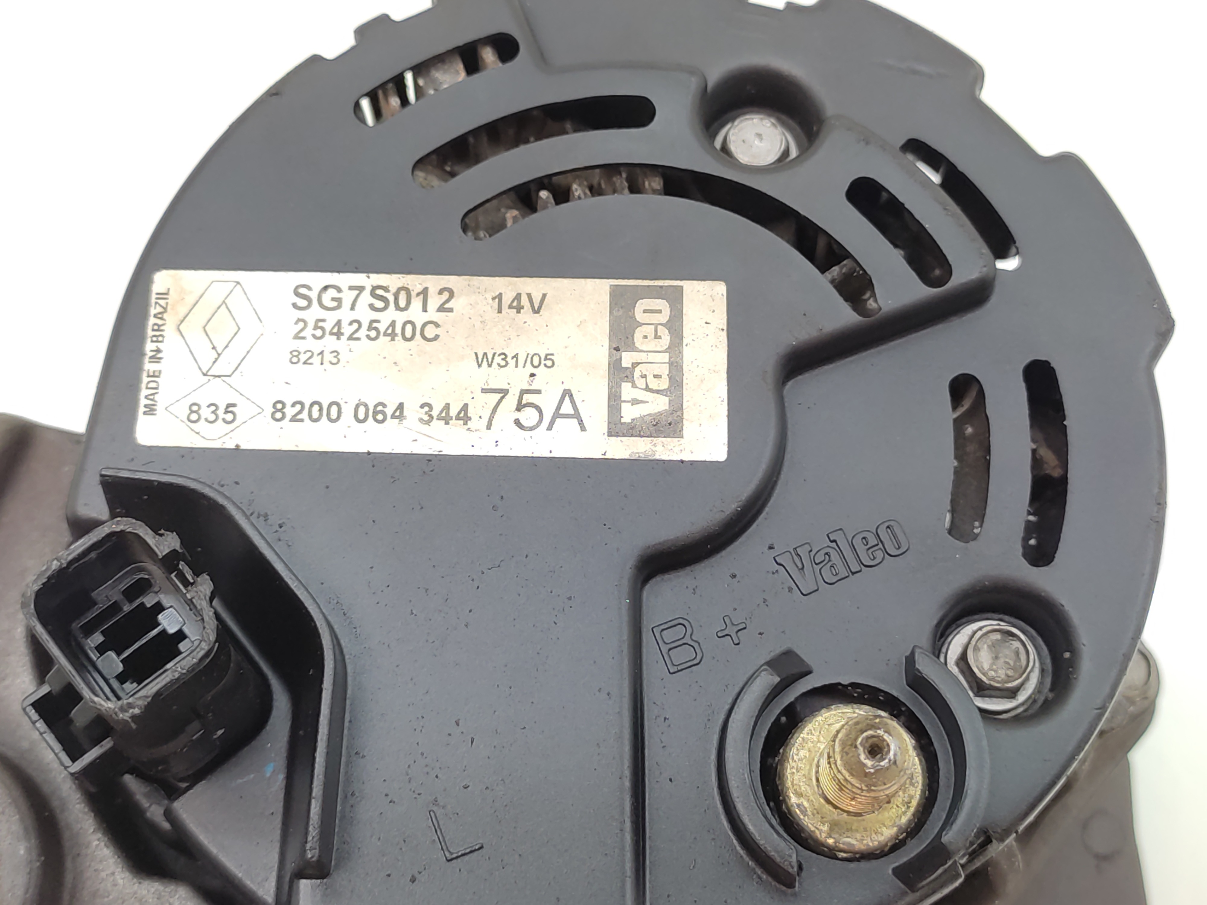 Alternador Renault Clio Sandero Logan 1.0 16v 75a 14v 5