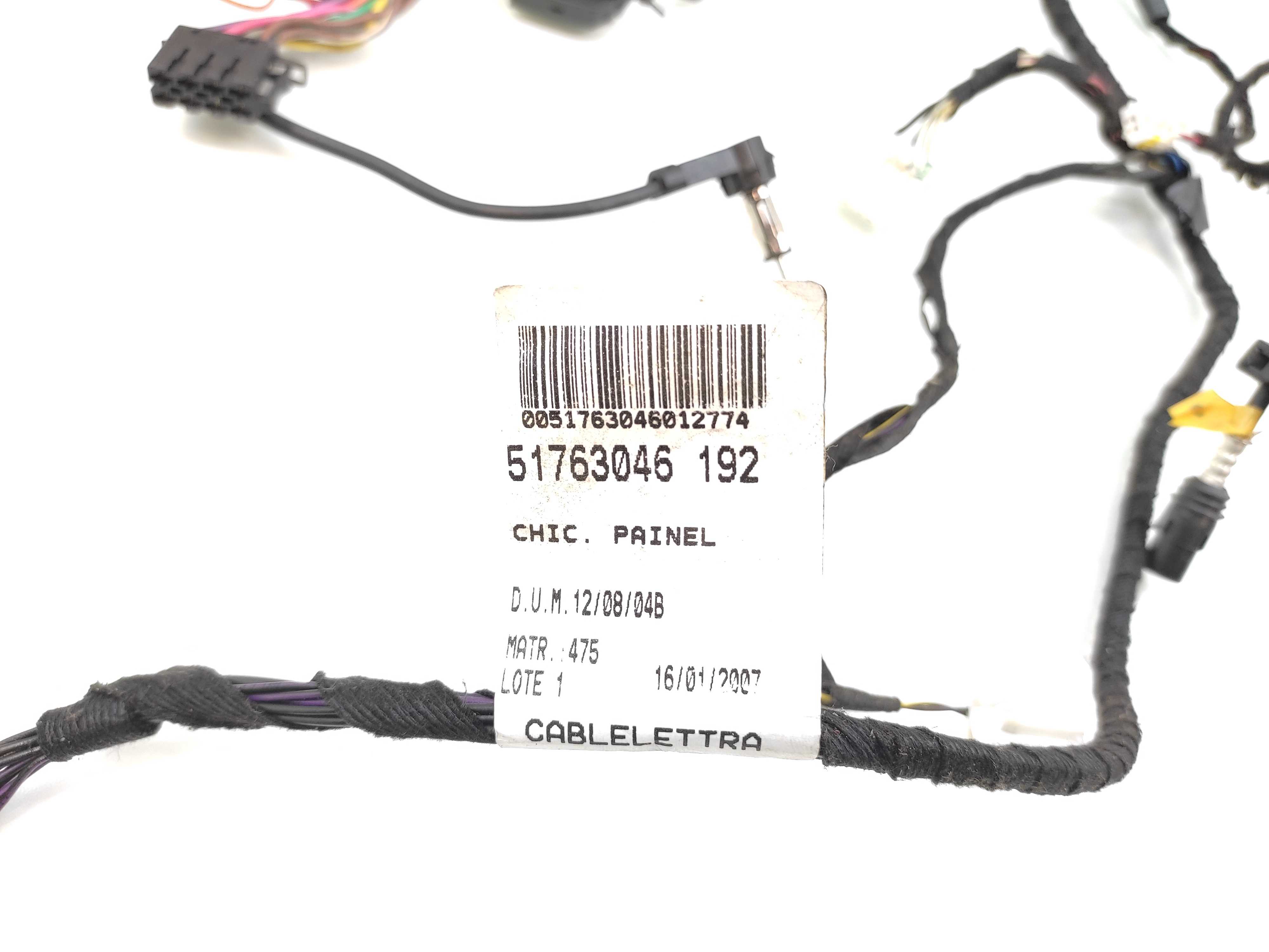 Chicote Interno Capa Painel Fiat Stilo 1.8 2007 51763046 7