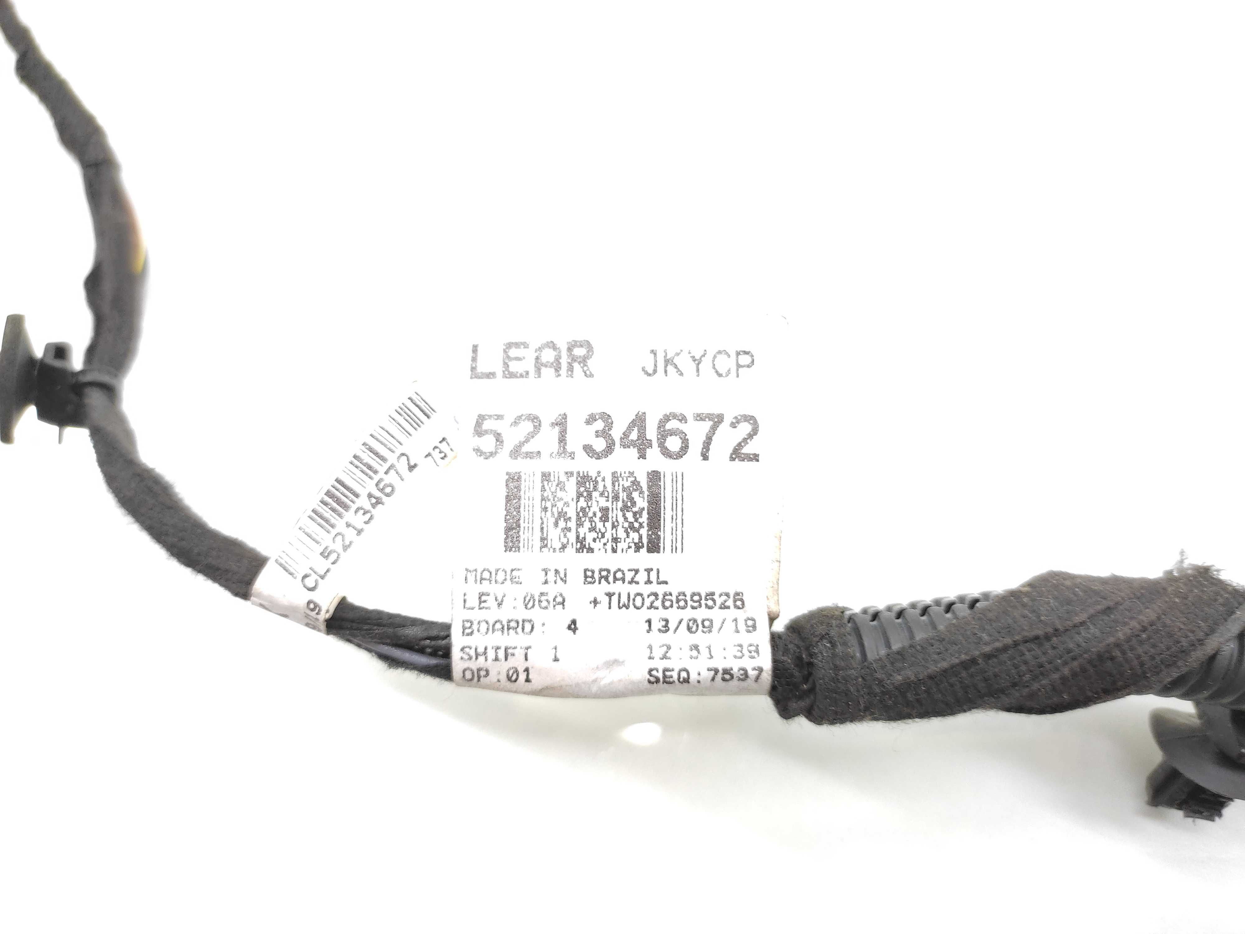 Chicote Porta Traseira Direita Gm Onix Prisma 2019 Manivela 2