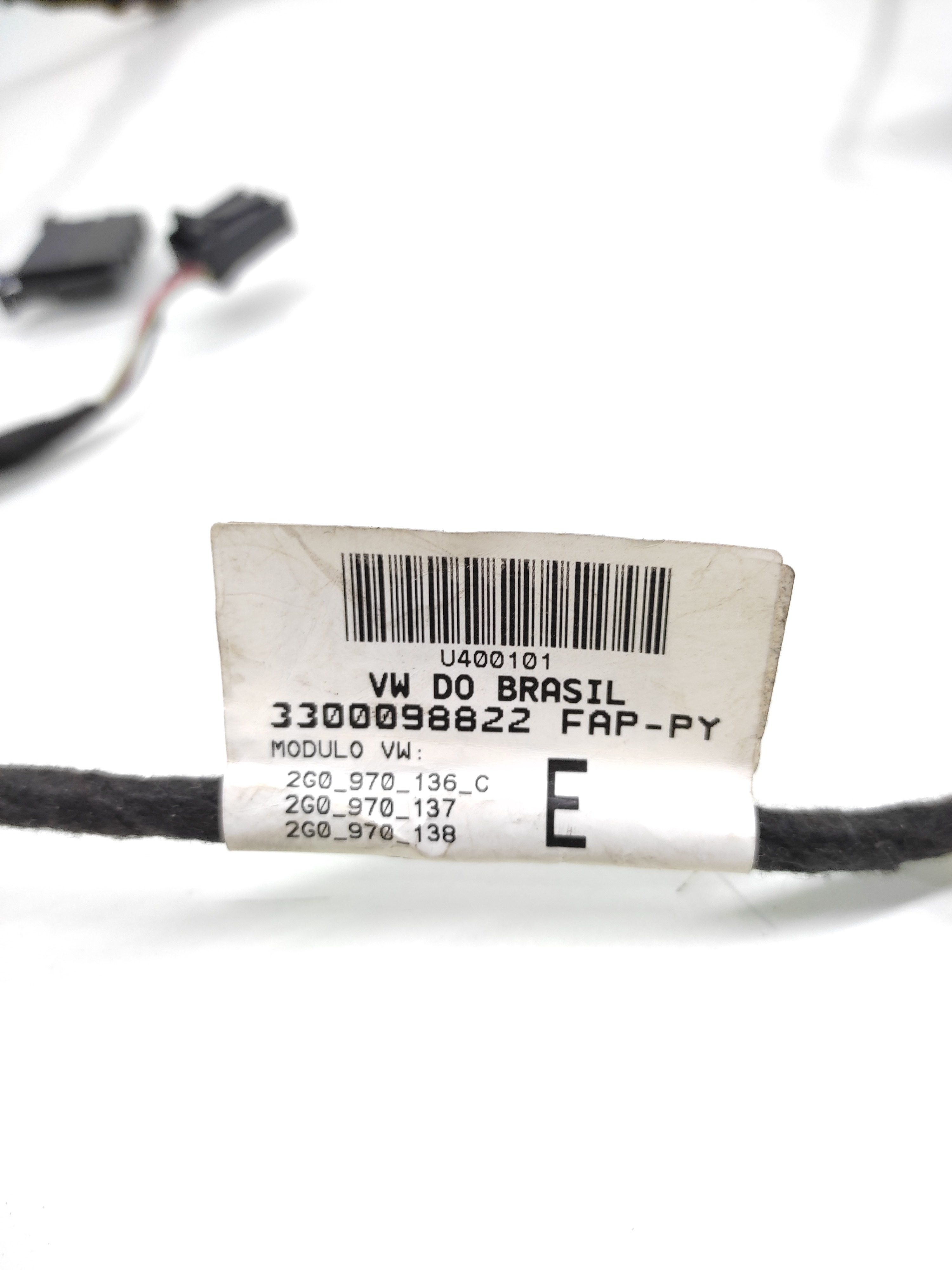 Chicote Porta Traseira Esquerda Vw Polo 2018 2019 2020 3