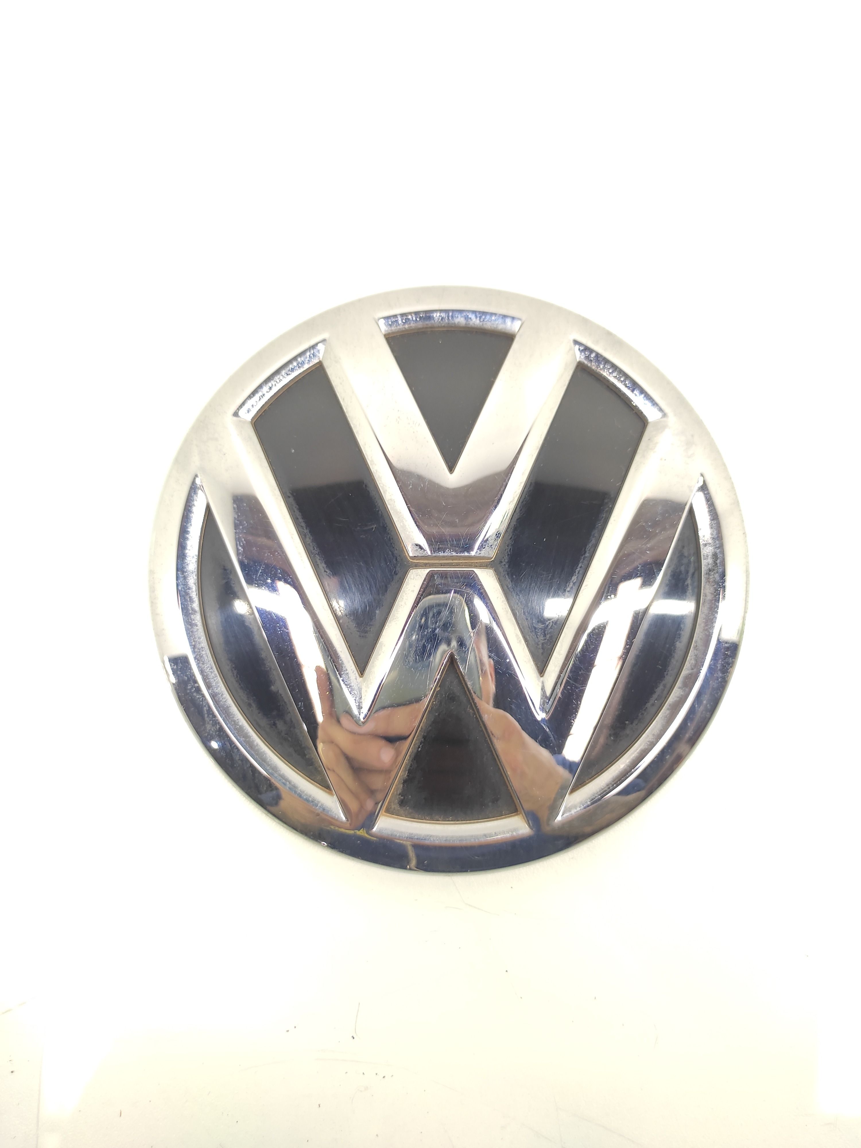 Simbolo Emblema Tampa Traseira Vw Polo 2018 2019 2020 Cinza 1