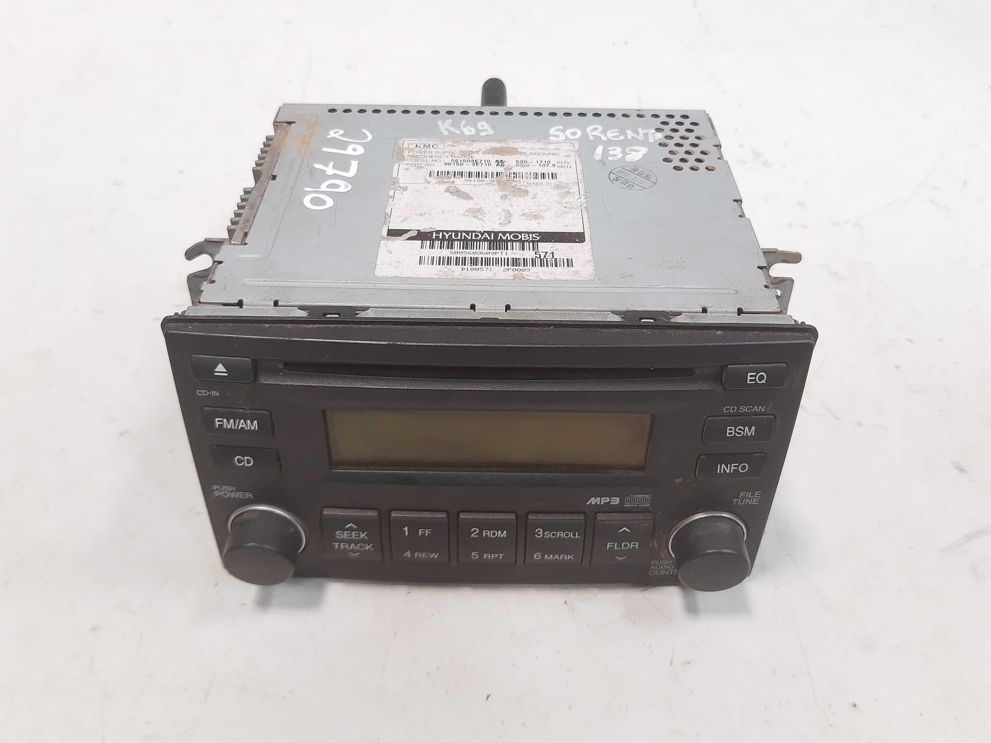 Multimídia Rádio Kia Sorento 2006 2007 2008 2009