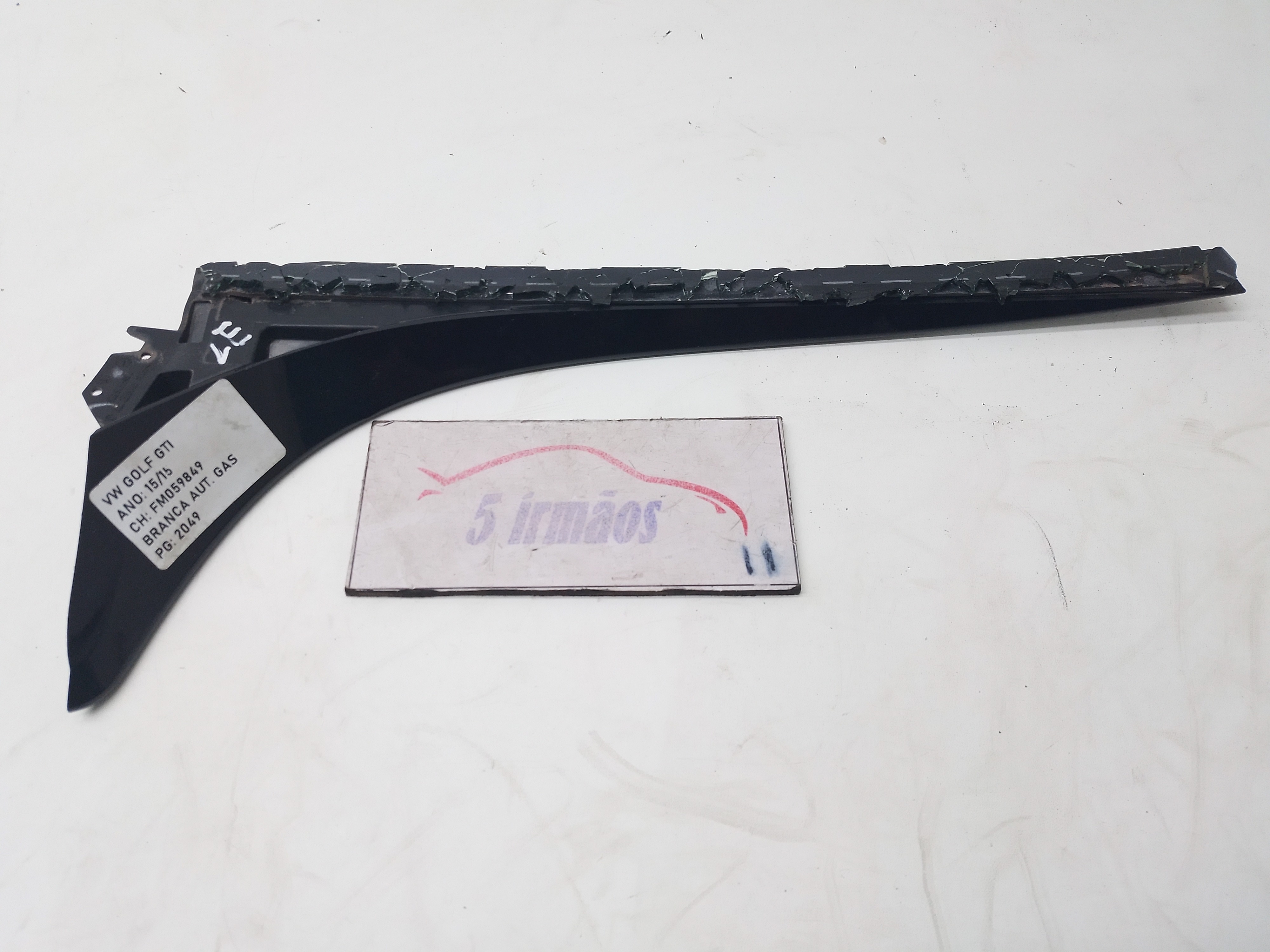 Acabamento Esquerdo Spoiler Volkswagen Golf Gti 2.0 2015  Preto