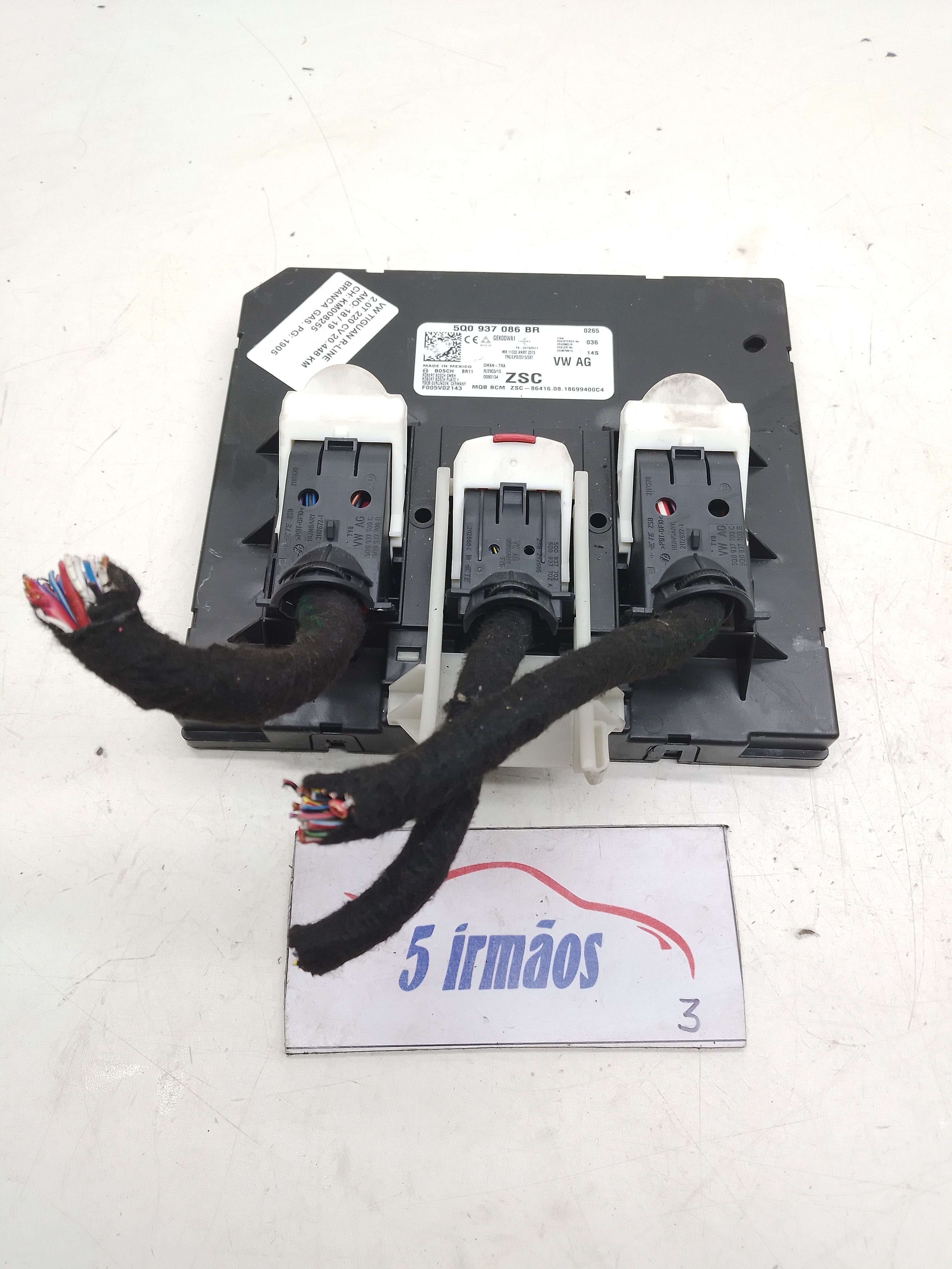 Módulo Conforto Bcm Vw Tiguan 350 Tsi 2.0 2018 5q0937086br