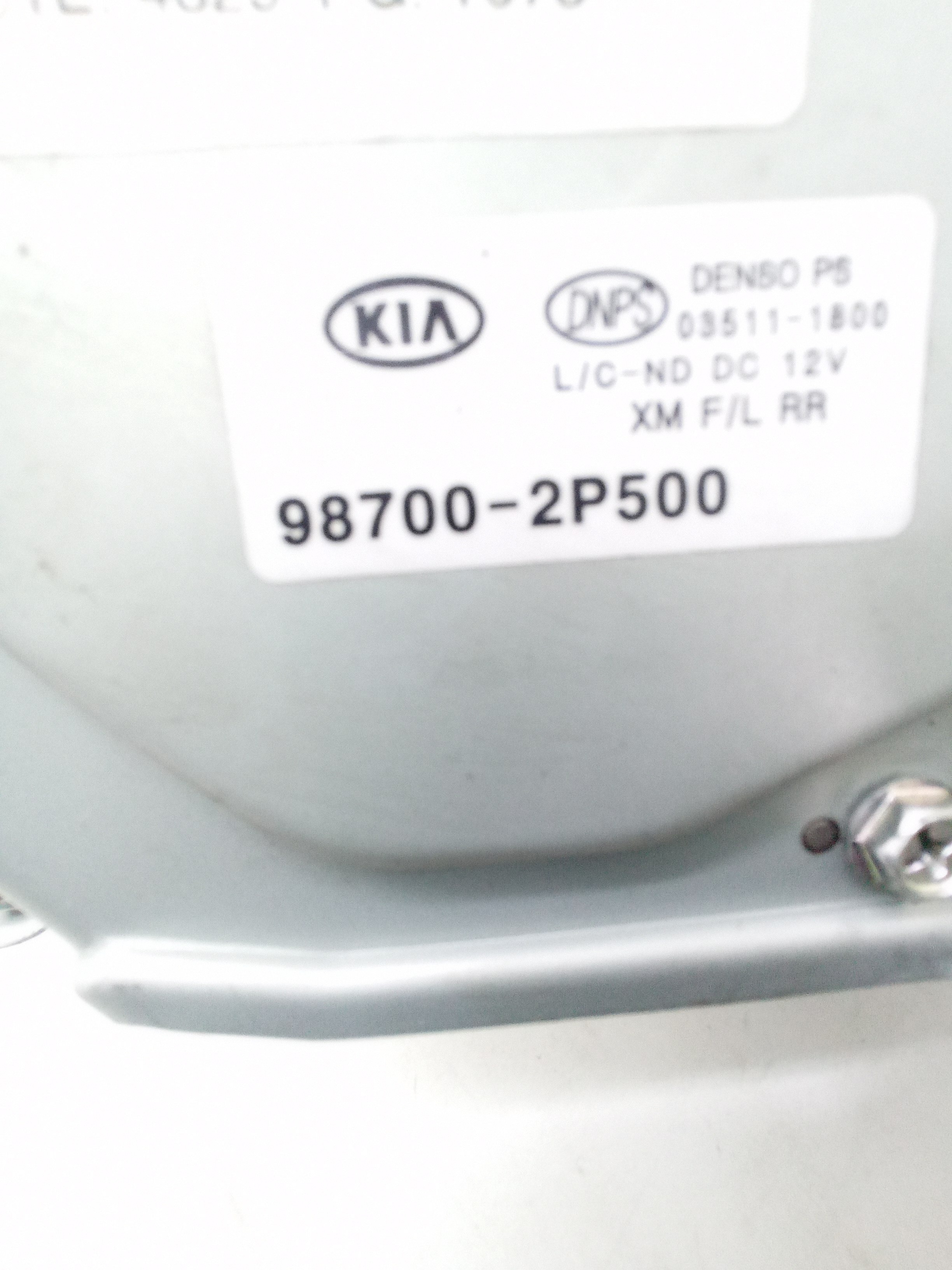 Motor Limpador Vigia Traseiro Kia Sorento 2014 987002p500