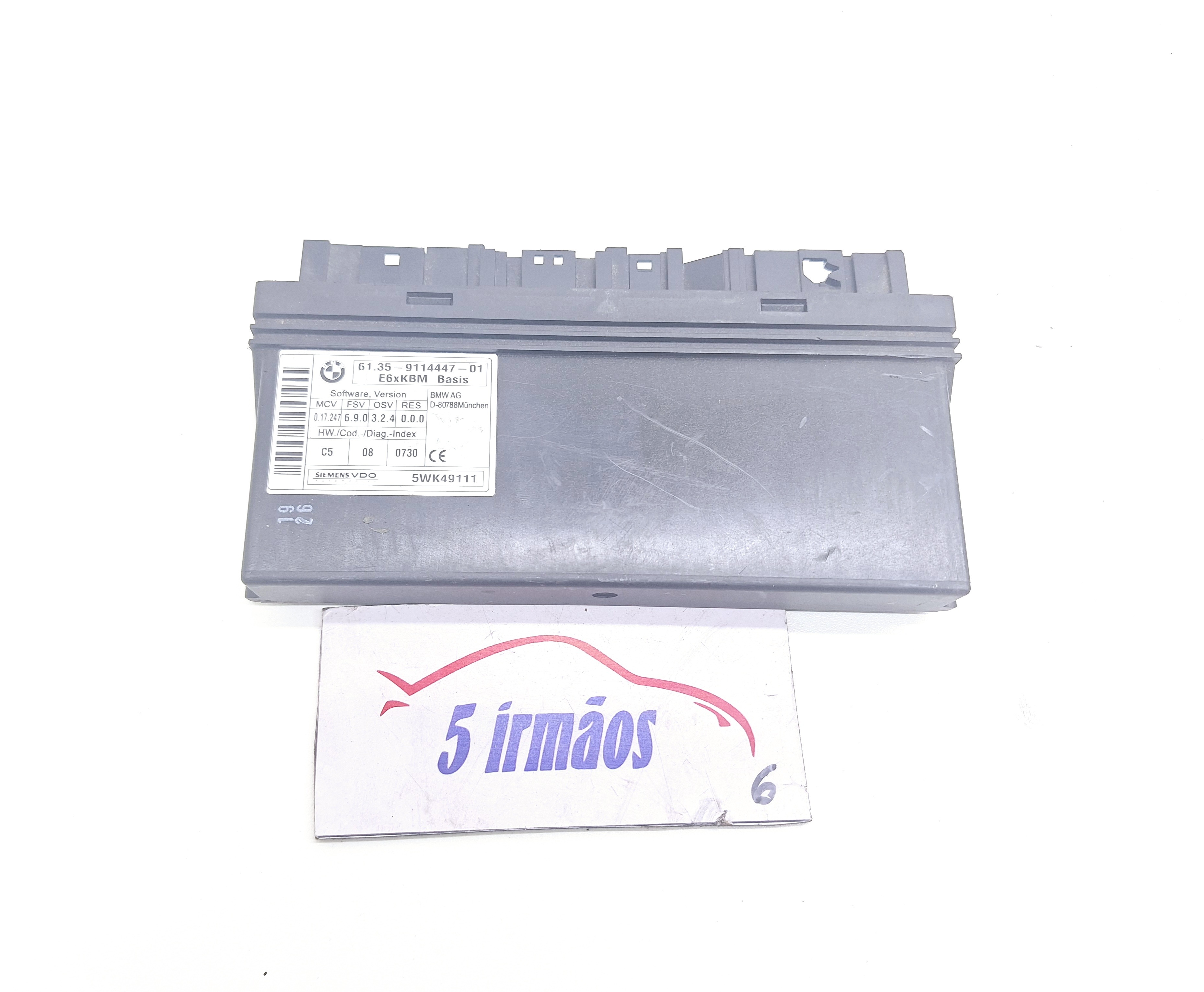 Módulo Conforto Bmw Serie 3 2007/ 2008 Nº911444701
