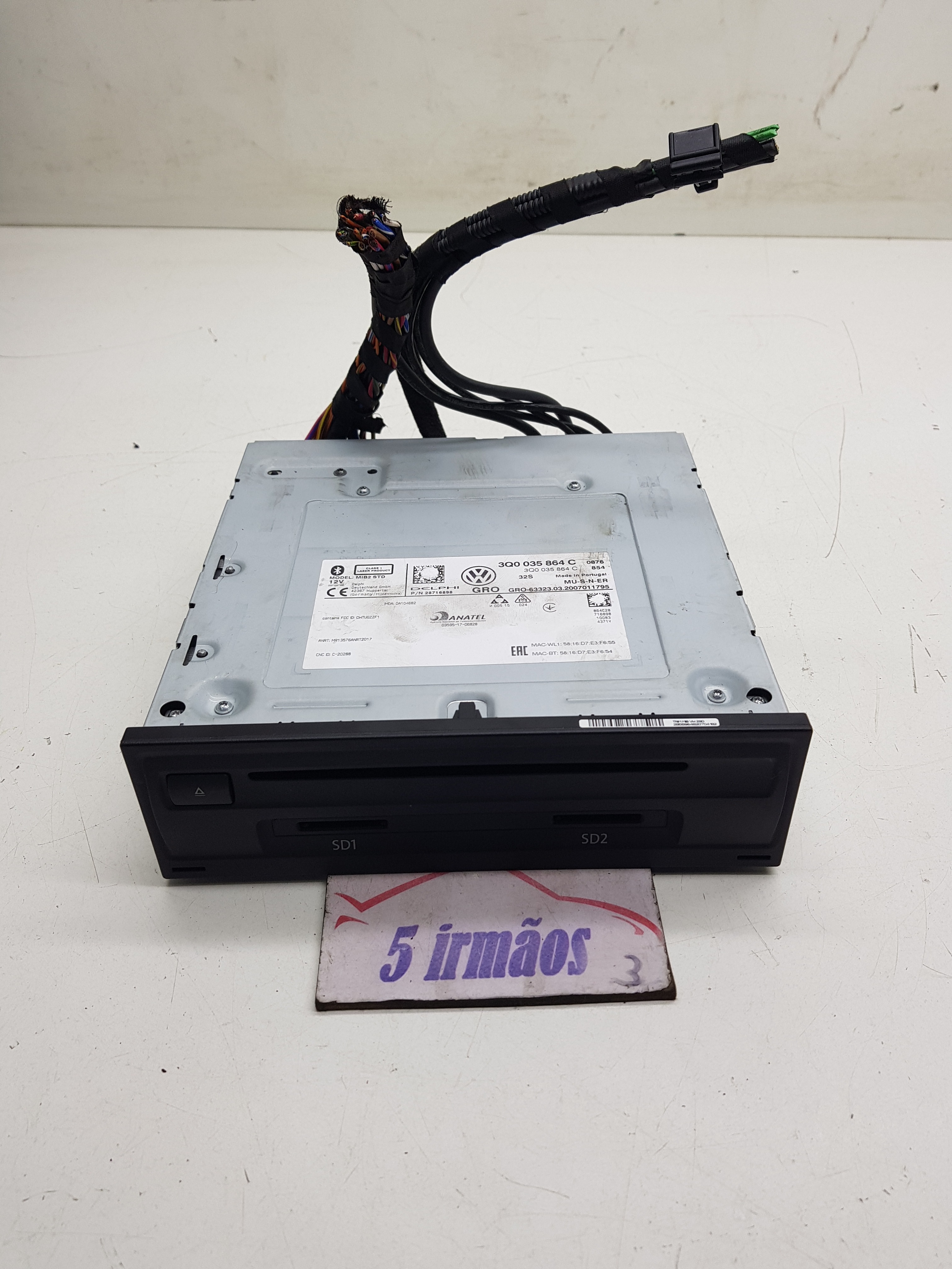 Mib Central Multimídia Vw Polo Tsi 1.0 2021 Nº3q0035864c