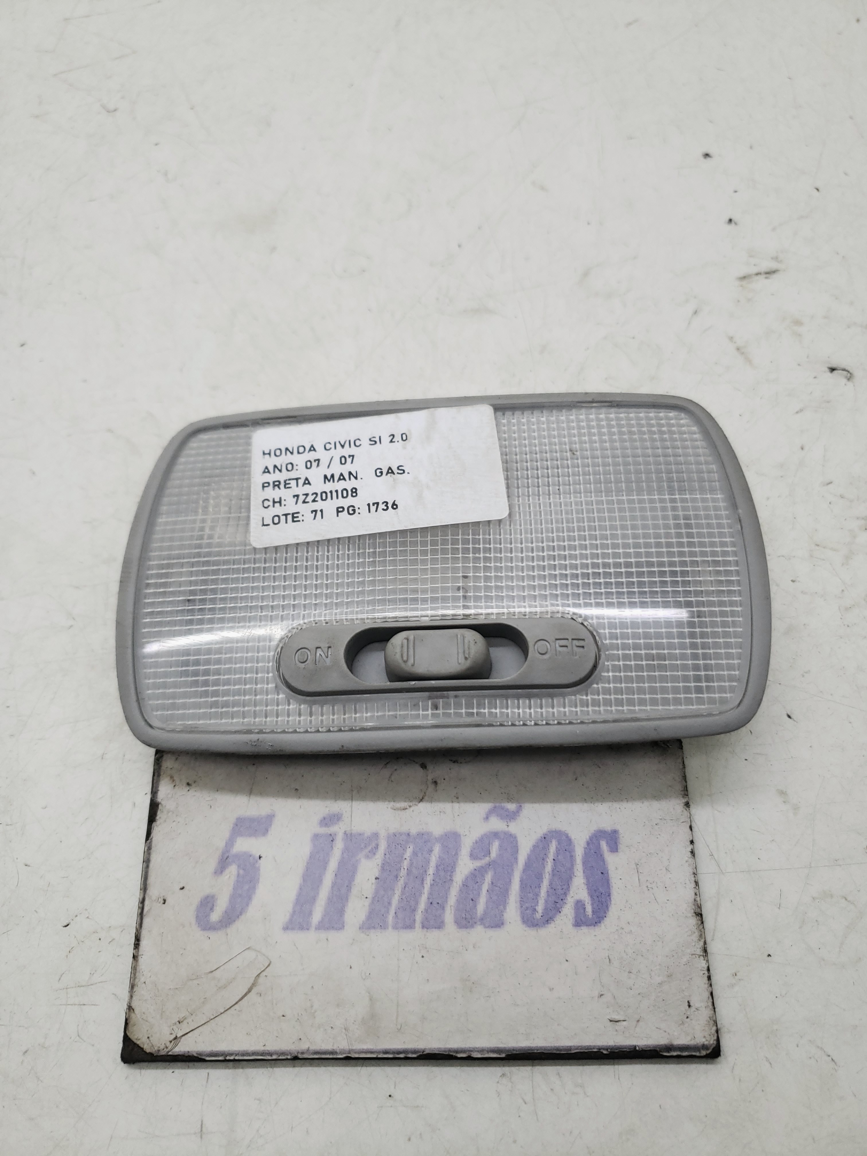 Luz Teto Cortesia Honda Civic Si 2.0 Asp 2007 / 2008