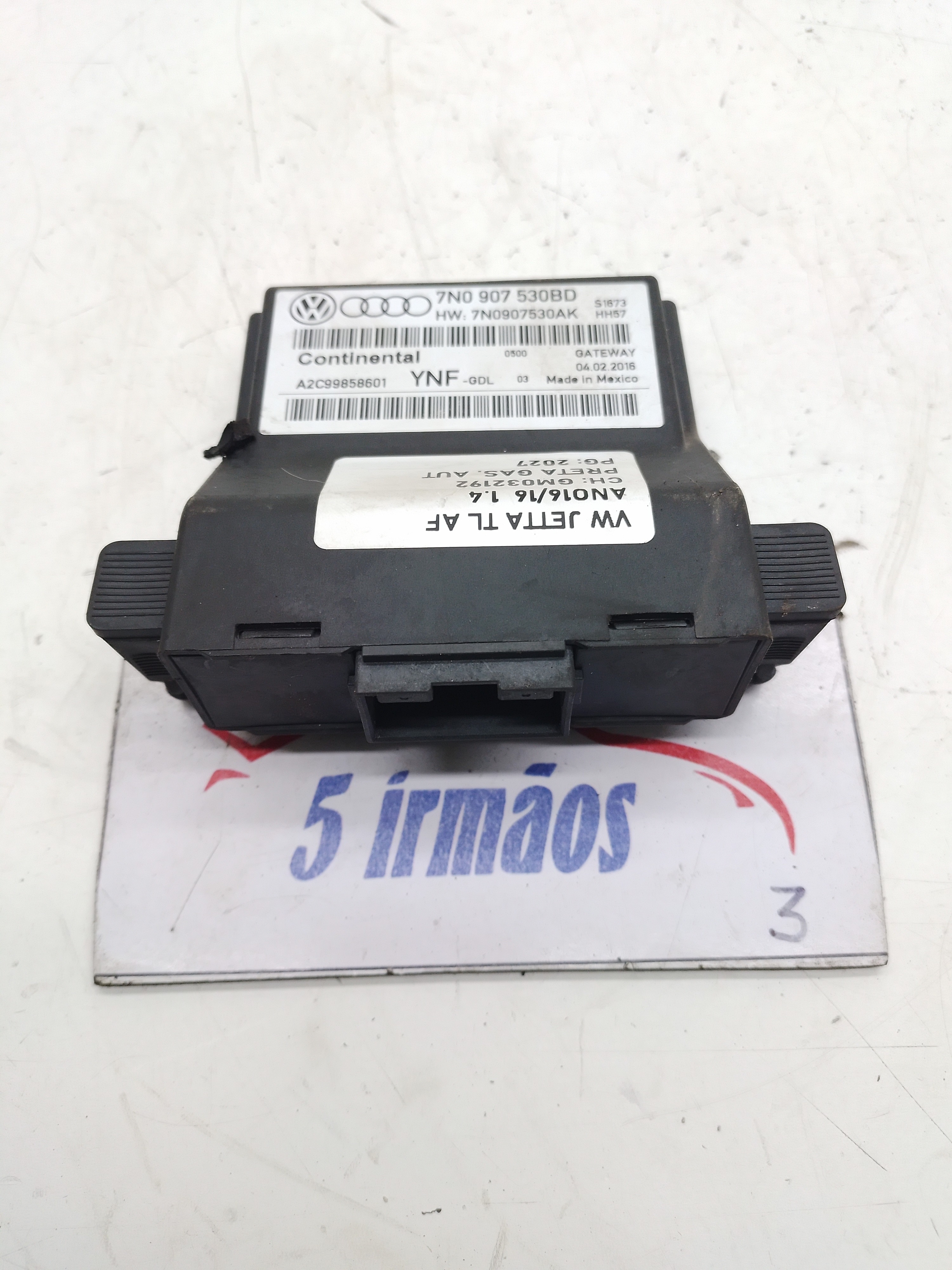Módulo Interface Gateway Vw Jetta Tsi 1.4 2016 Nº7n0907530bd
