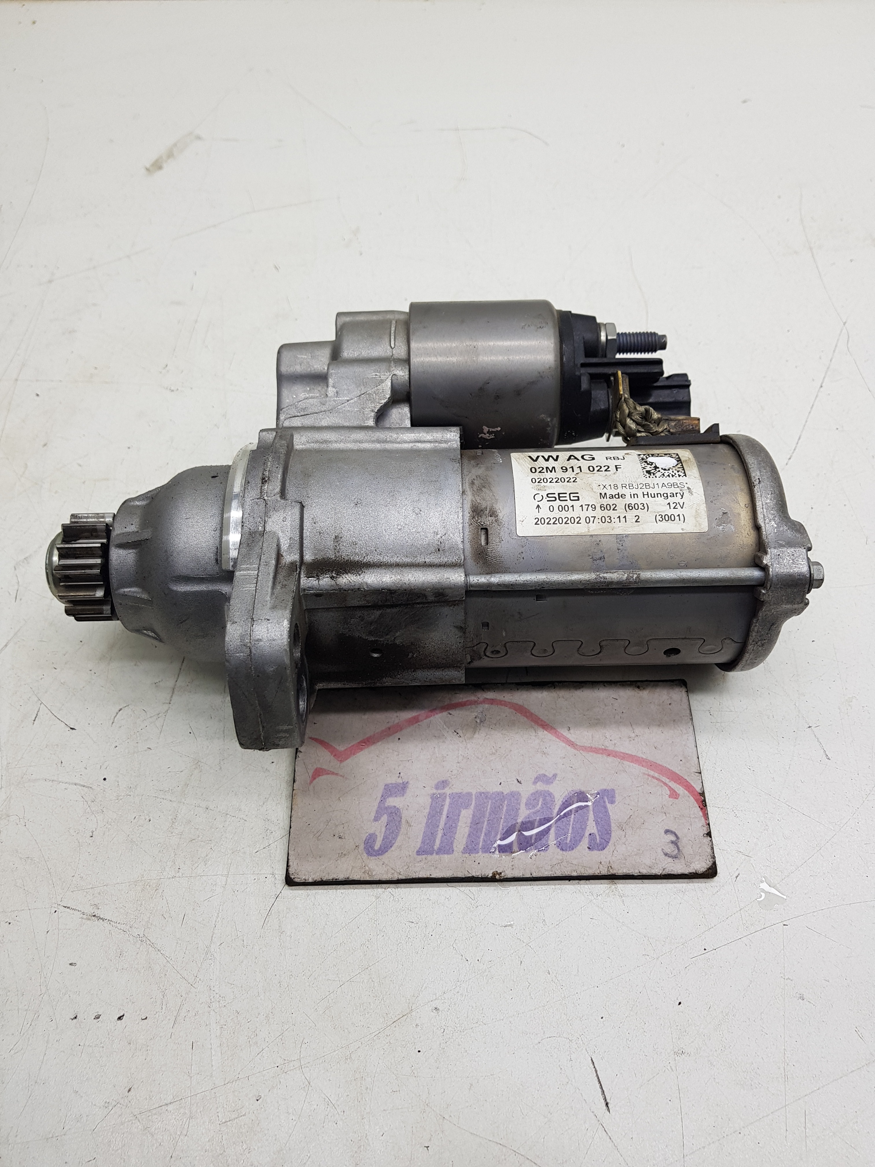 Motor Arranque Vw Nivus Tsi 1.0 2021 / 2022 Nº02m911022f