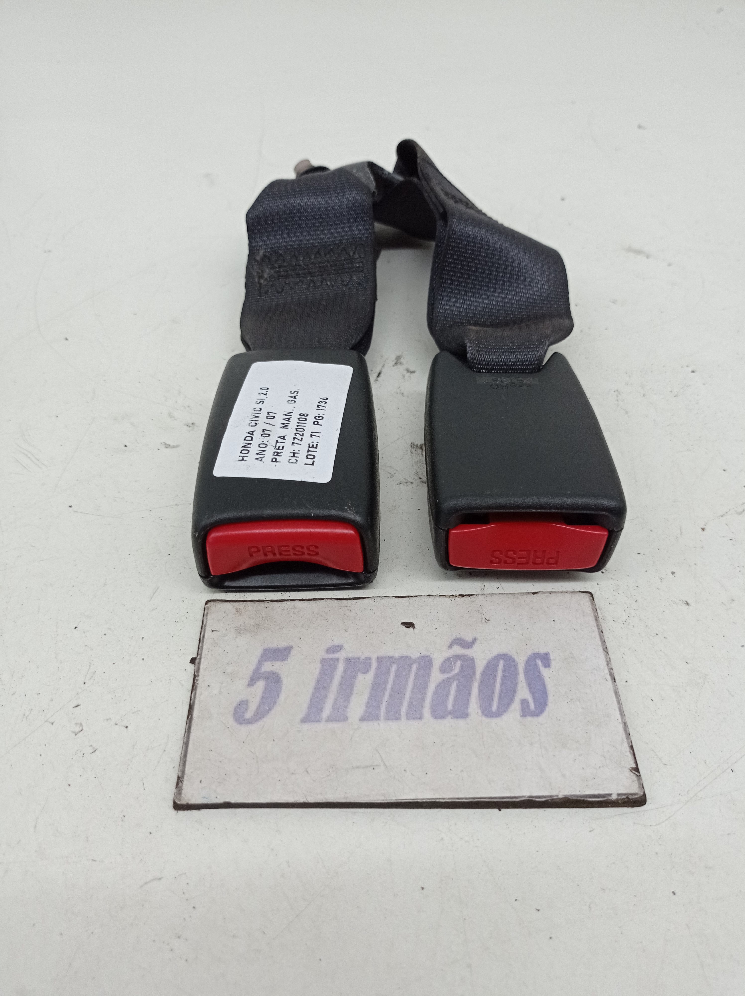 Engate Cinto Segurança Traseiro Honda Civic Si 2.0 2007 2008