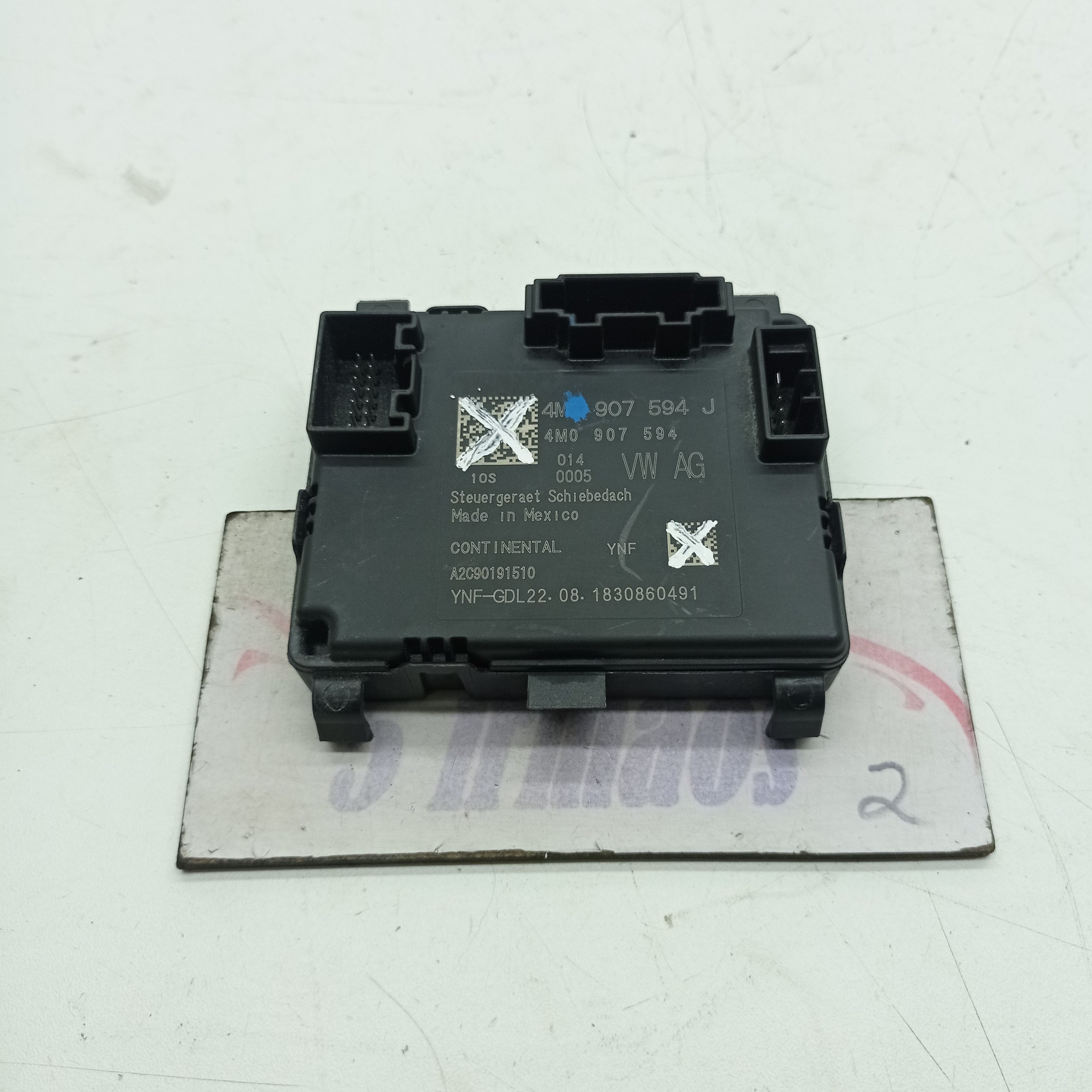 Módulo Teto Solar Vw Tiguan 350 Tsi 2.0 2020 Nº4m0907594j