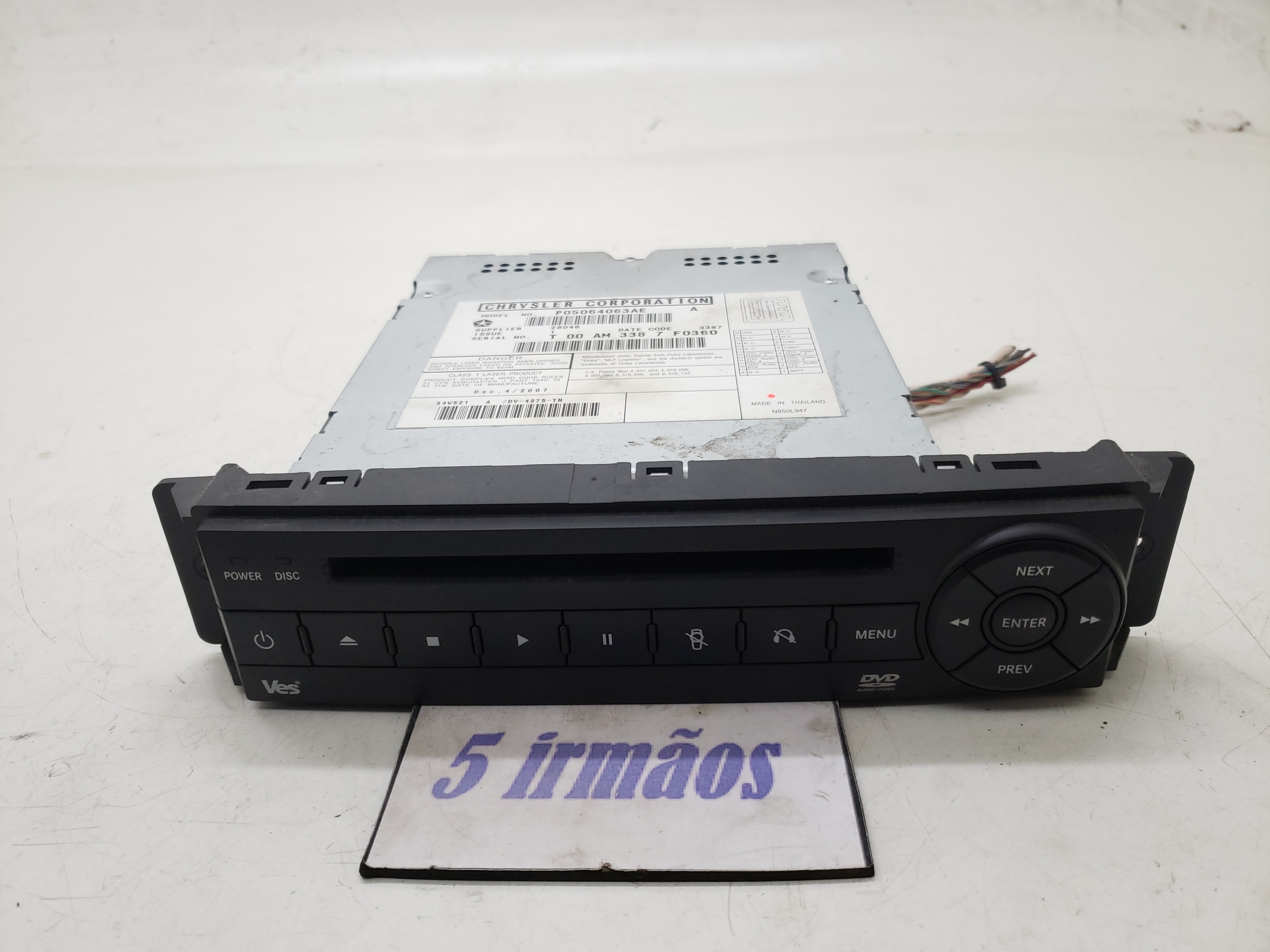 Rádio Cd Player  Town Country 3.8 2008 Np05064063ae